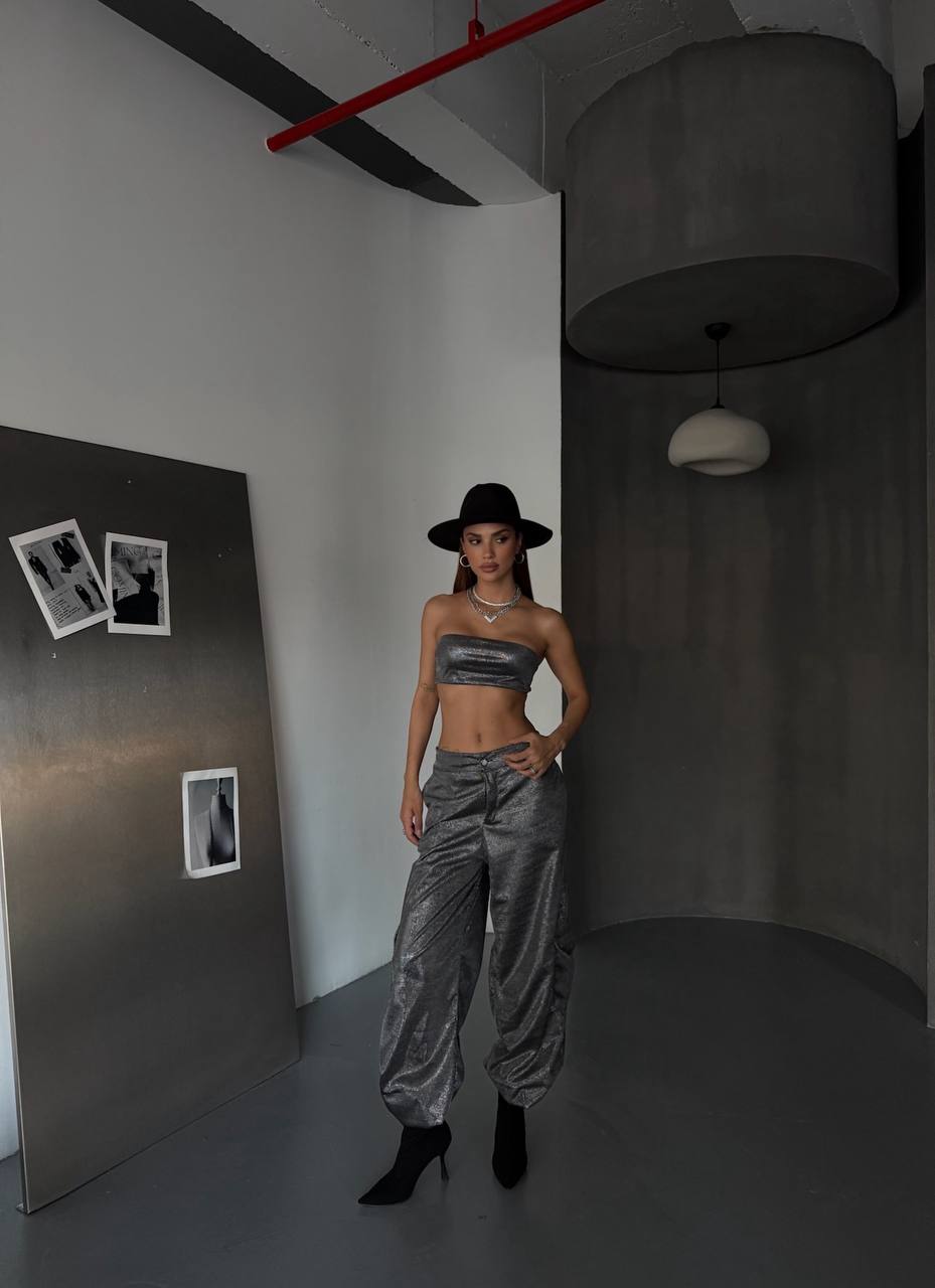 Chrystal Parlak Kumaş Tasarım İkili Takım