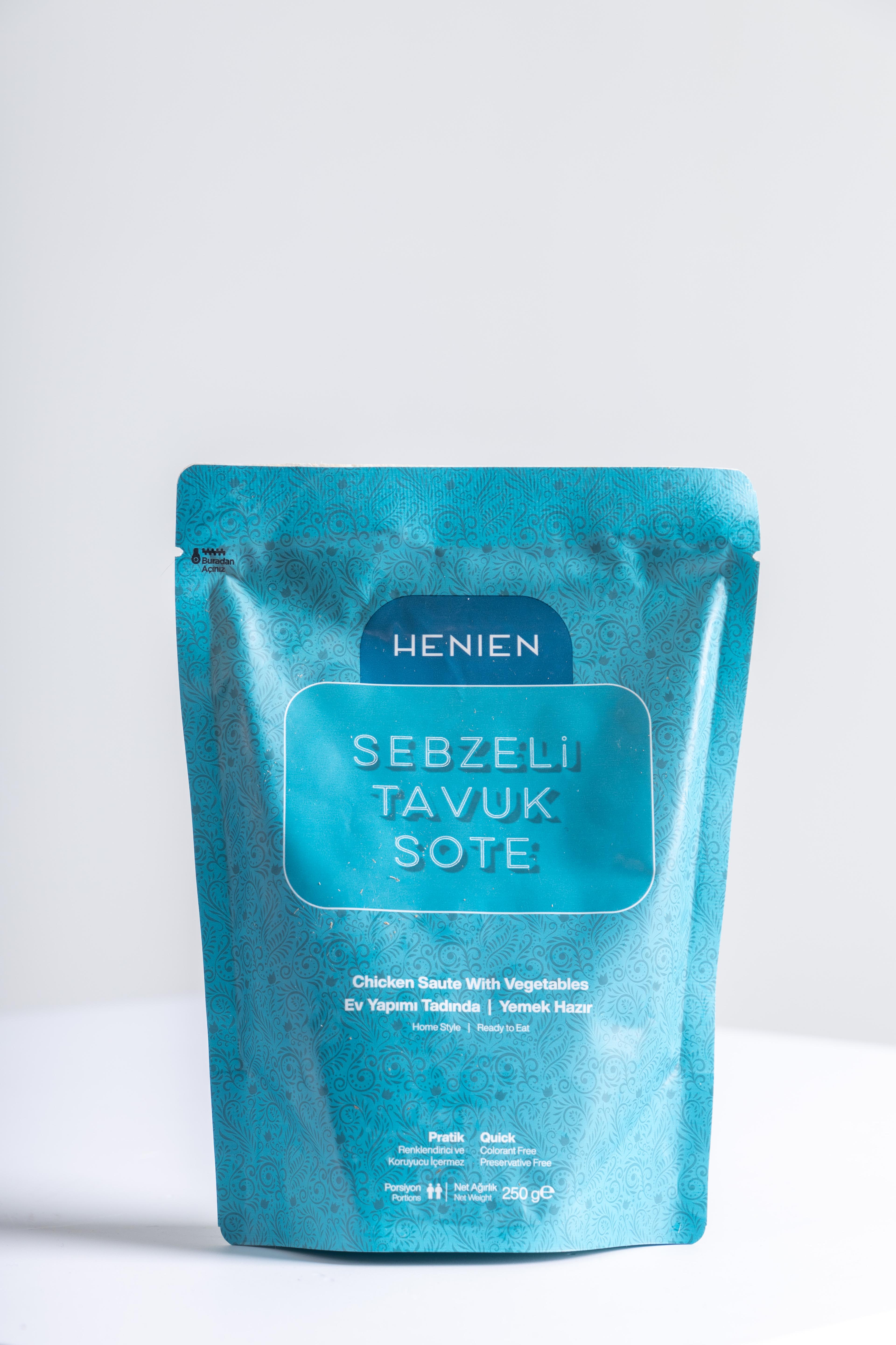 HENIEN Hazır Sebzeli Tavuk Sote 250 Gr