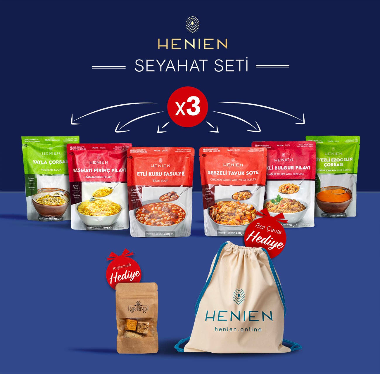 HENIEN Seyahat Seti