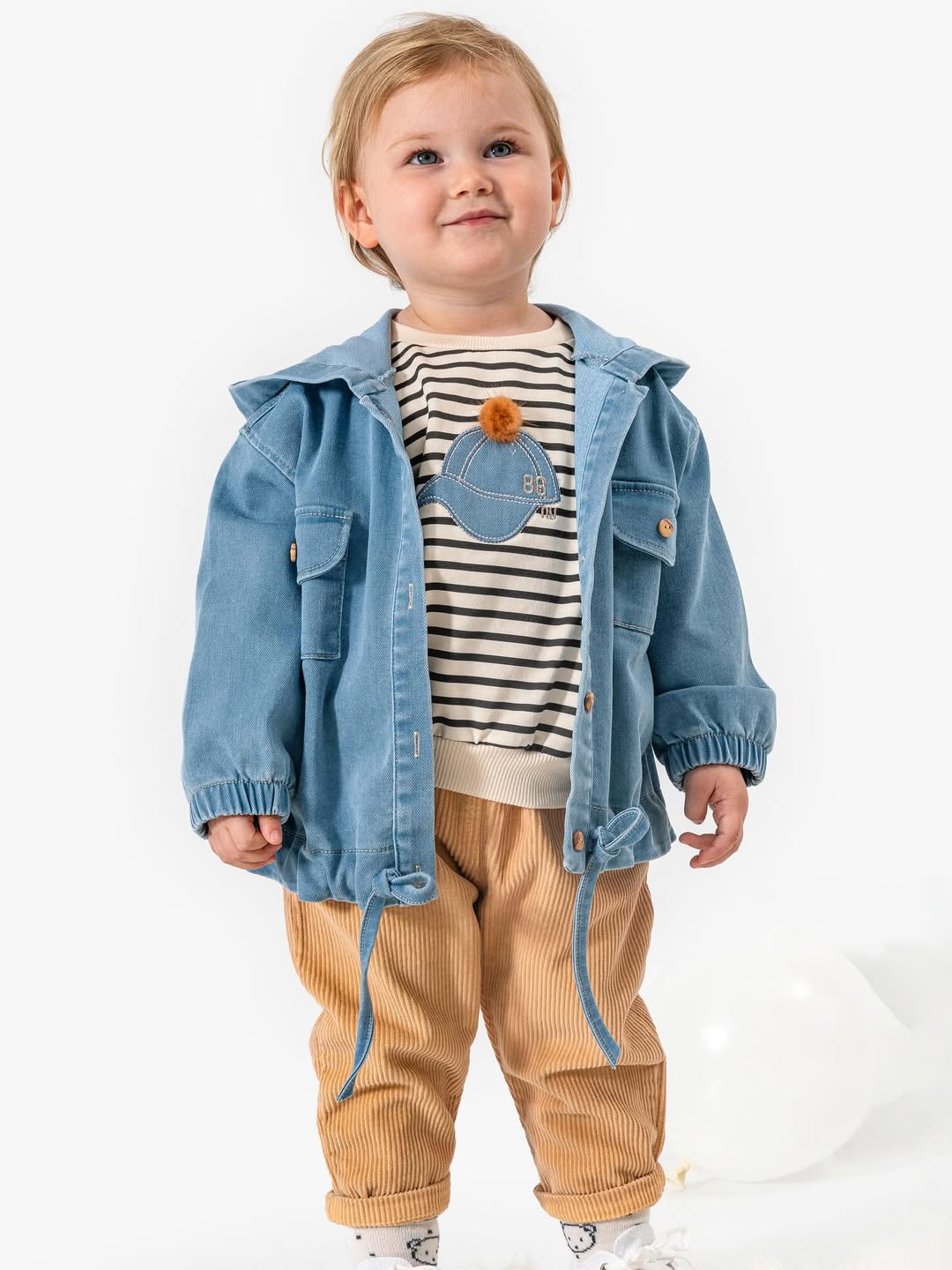 9313- Unisex Kot Ceketli 3'lü Takım