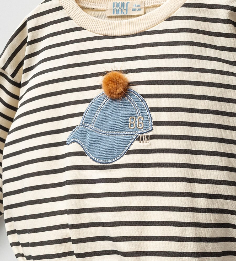 9313- Unisex Kot Ceketli 3'lü Takım