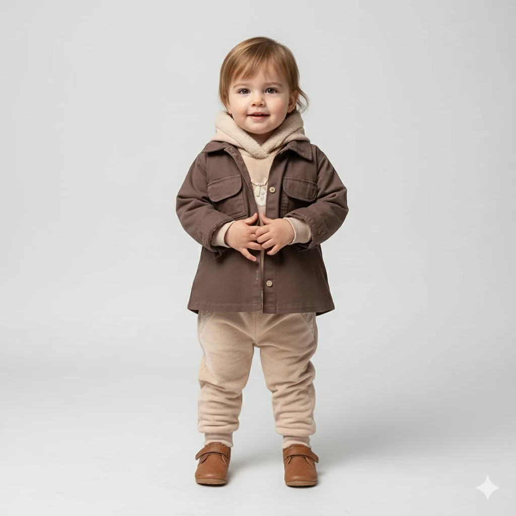 Ceketli Kız Bebek 3'lü Takım