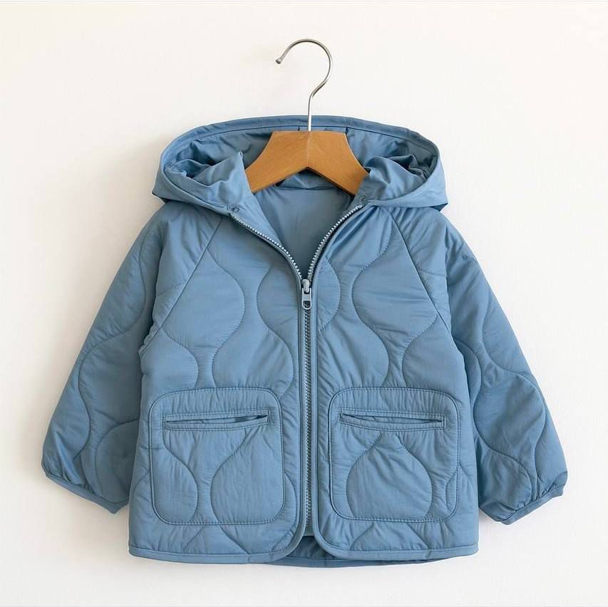 Unisex Capitone Cepli Çocuk Mont (Su Geçirmez)