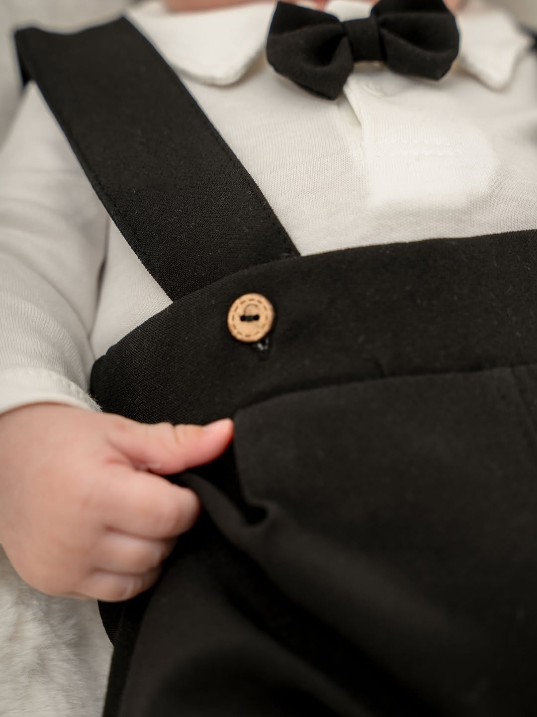 %100 Organik Pamuklu Kürklü Premium Erkek Bebek 3'lü Takımı