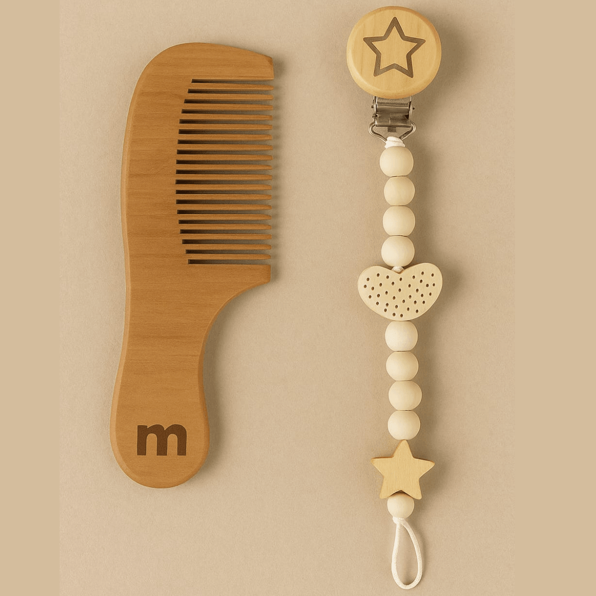 Unisex Müslin Battaniye Emzik Tutacağı Tarak 3lü Set - Yeşil