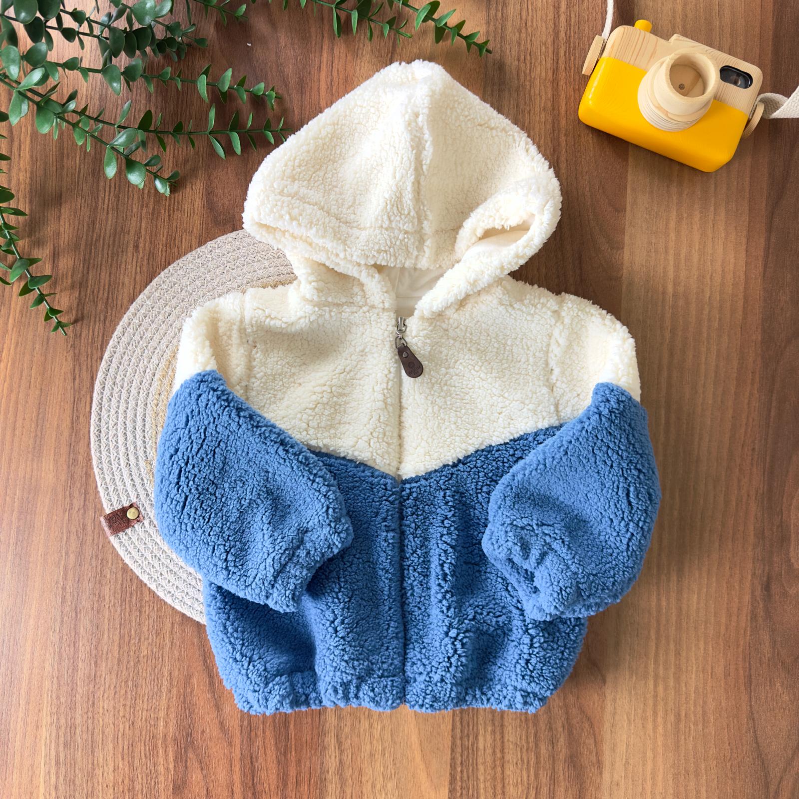 Kapüşonlu Welsoft Erkek Bebek Montu