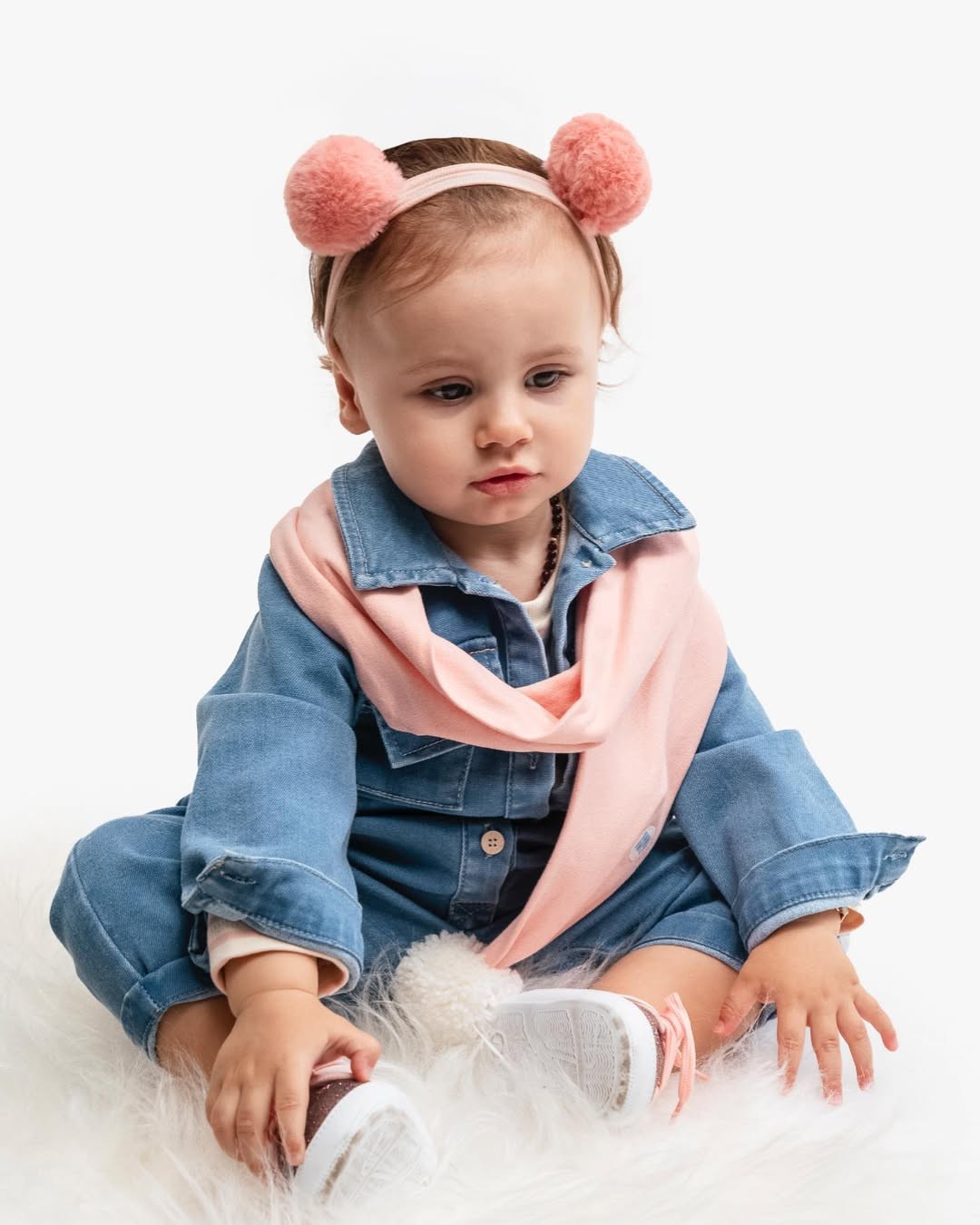 Atkılı Denim Tulum Çizgili Tişört Takımı