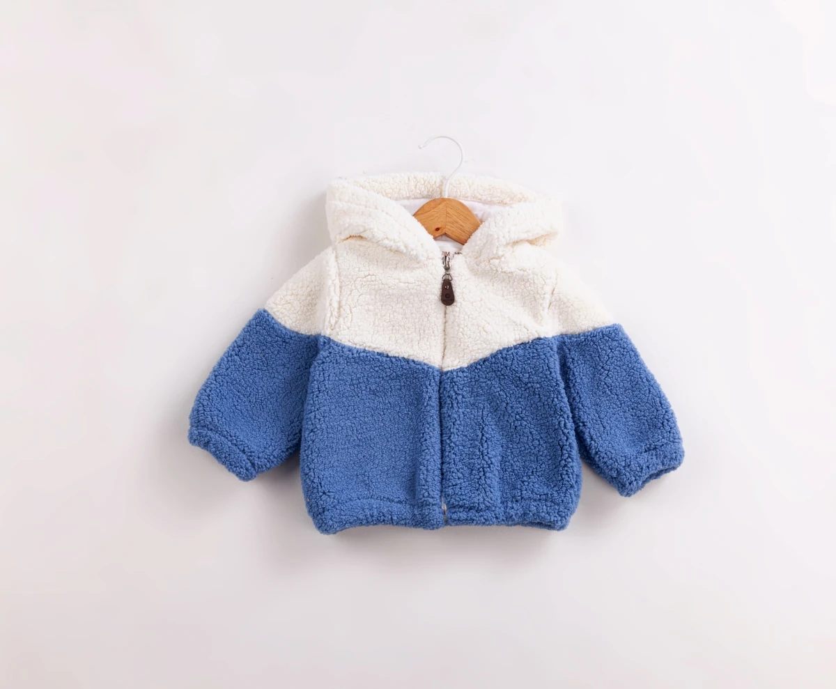 Kapüşonlu Welsoft Erkek Bebek Montu