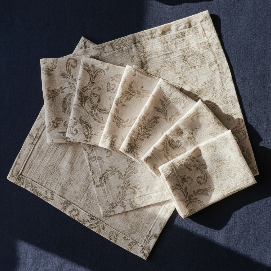 Çiçek Desenli Şile Bezi Peçete