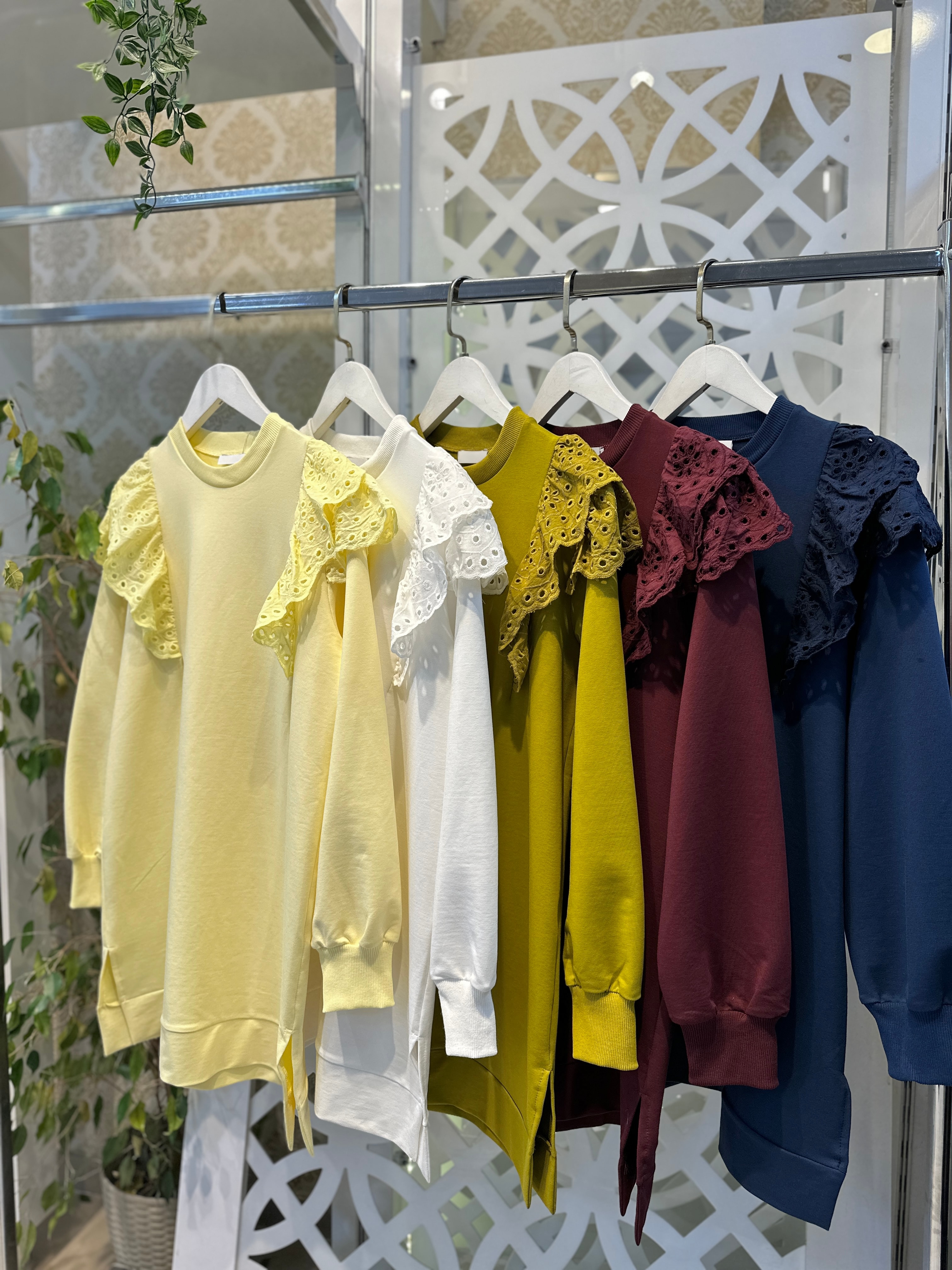 Aliss Fırfırlı Tunik - Soft sarı