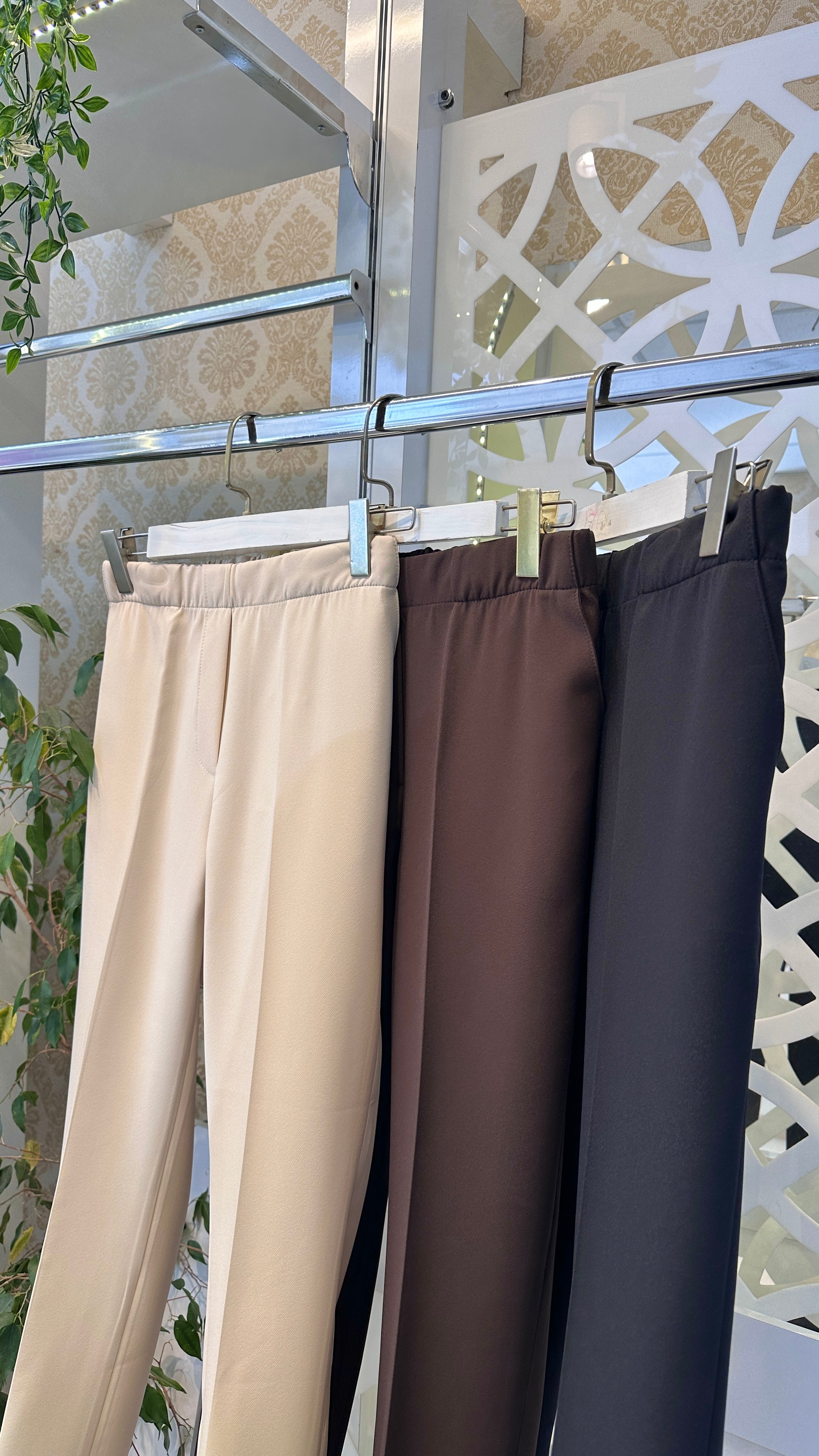 Likralı krep pantolon 