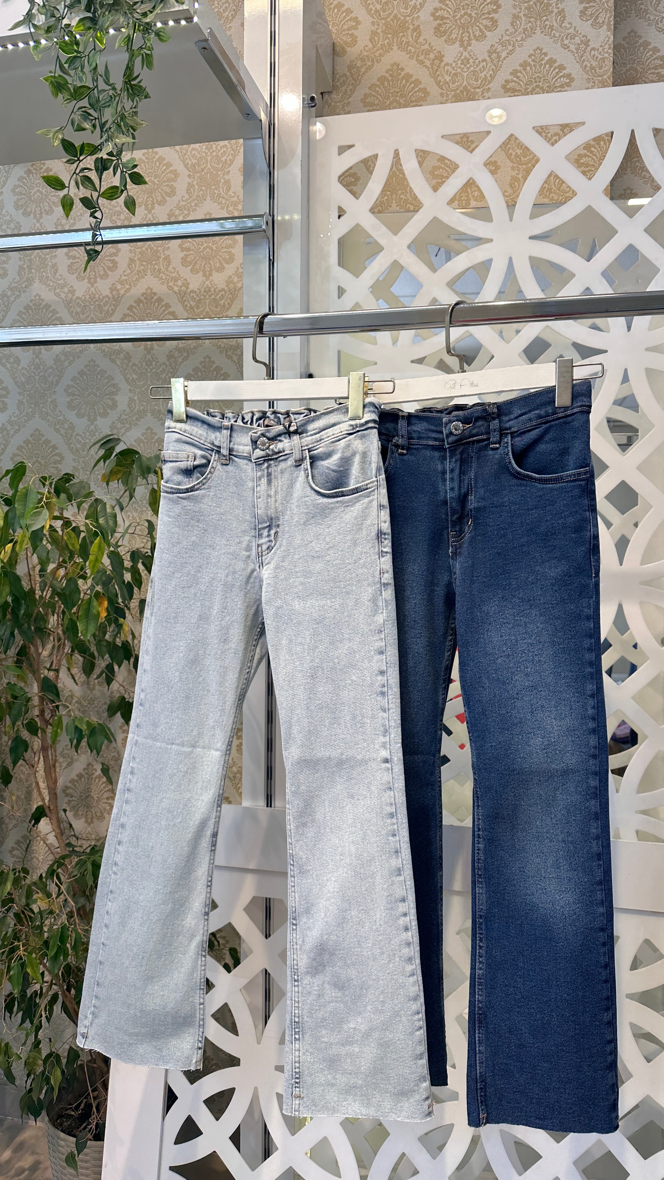 3009 Zara model İspanyol pantolon - Buz mavisi