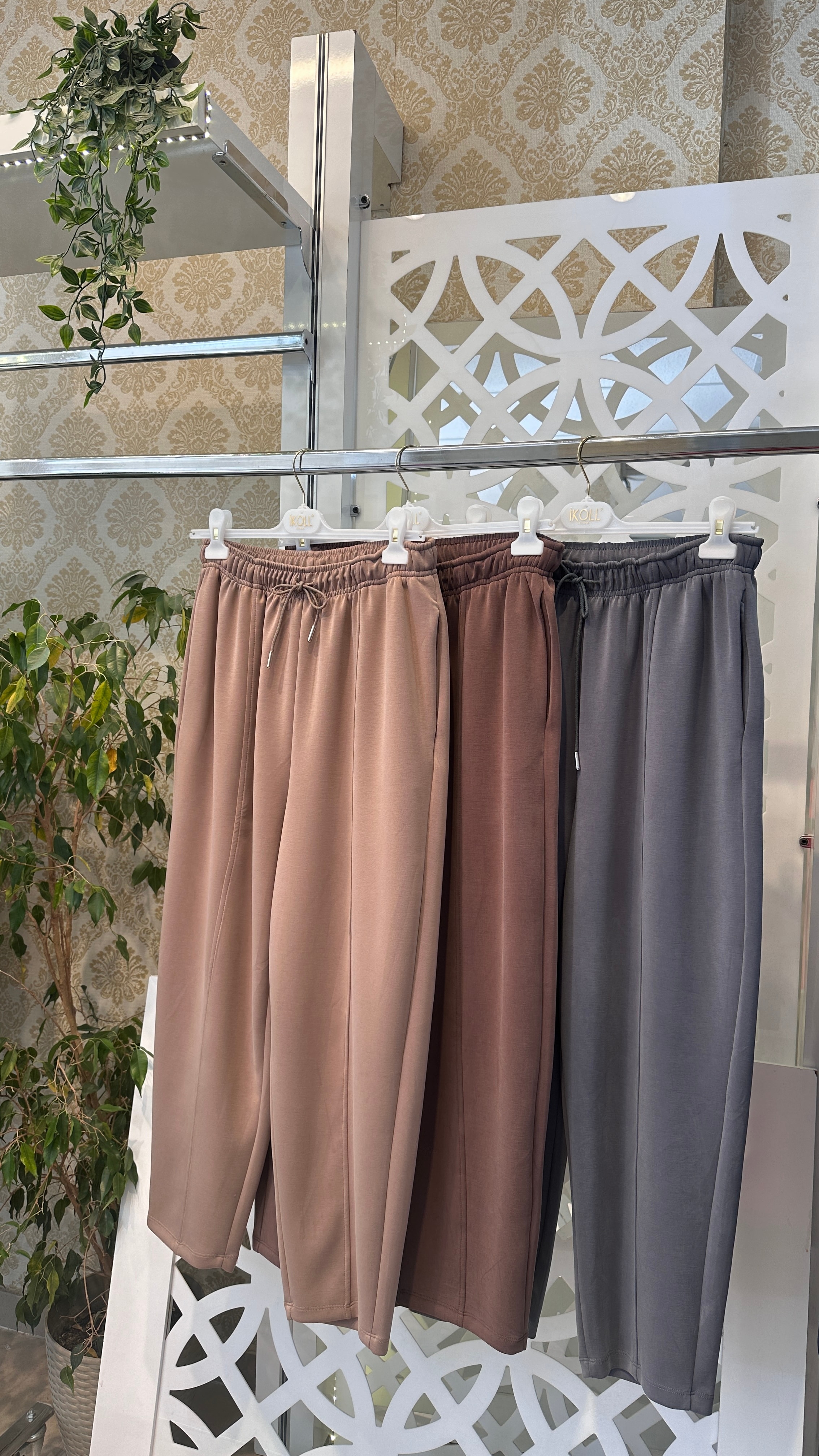 İkoll konik Modal Pantolon - Vizon