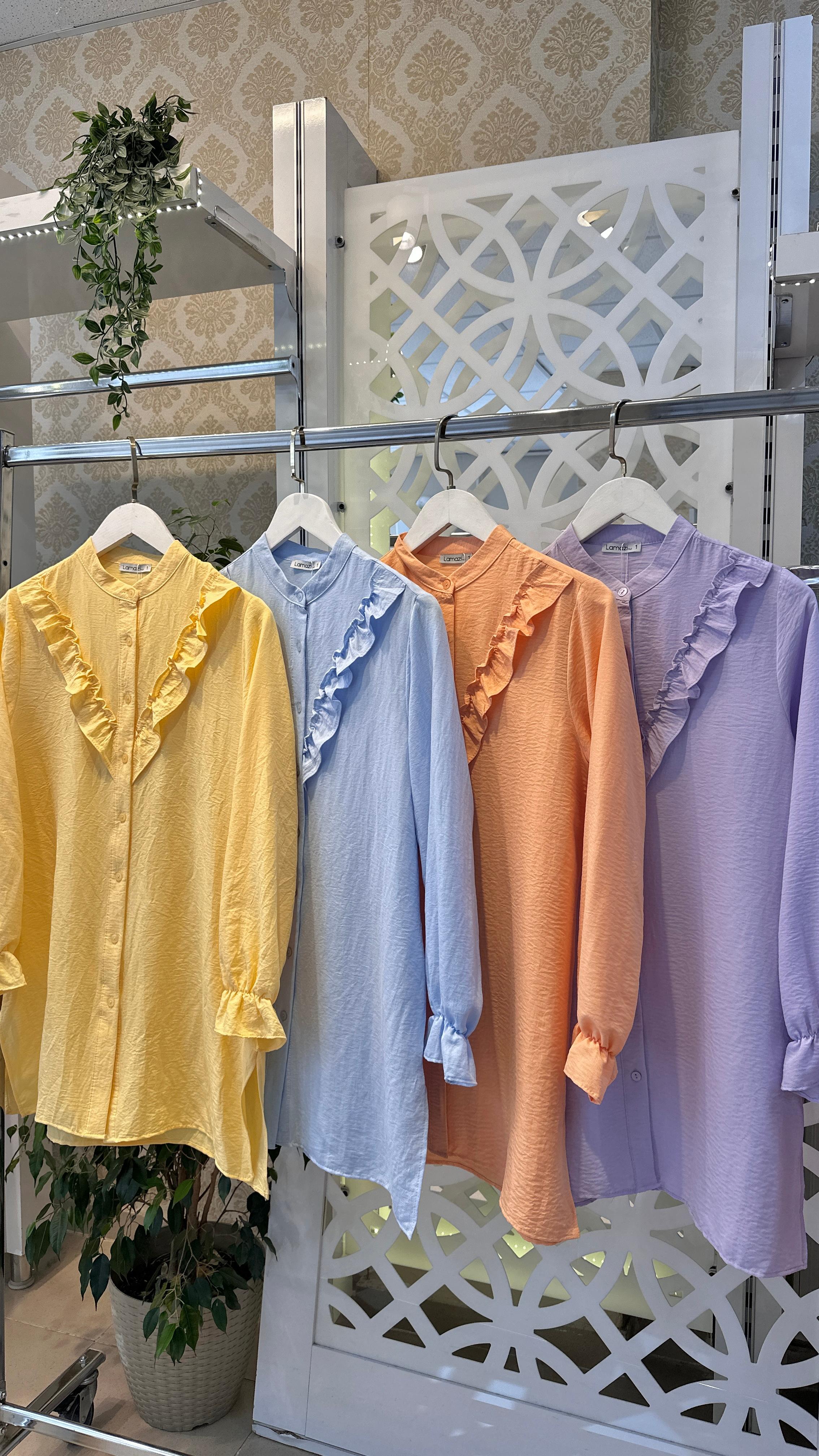 SOFT GÜFTA GÖMLEK - Sarı