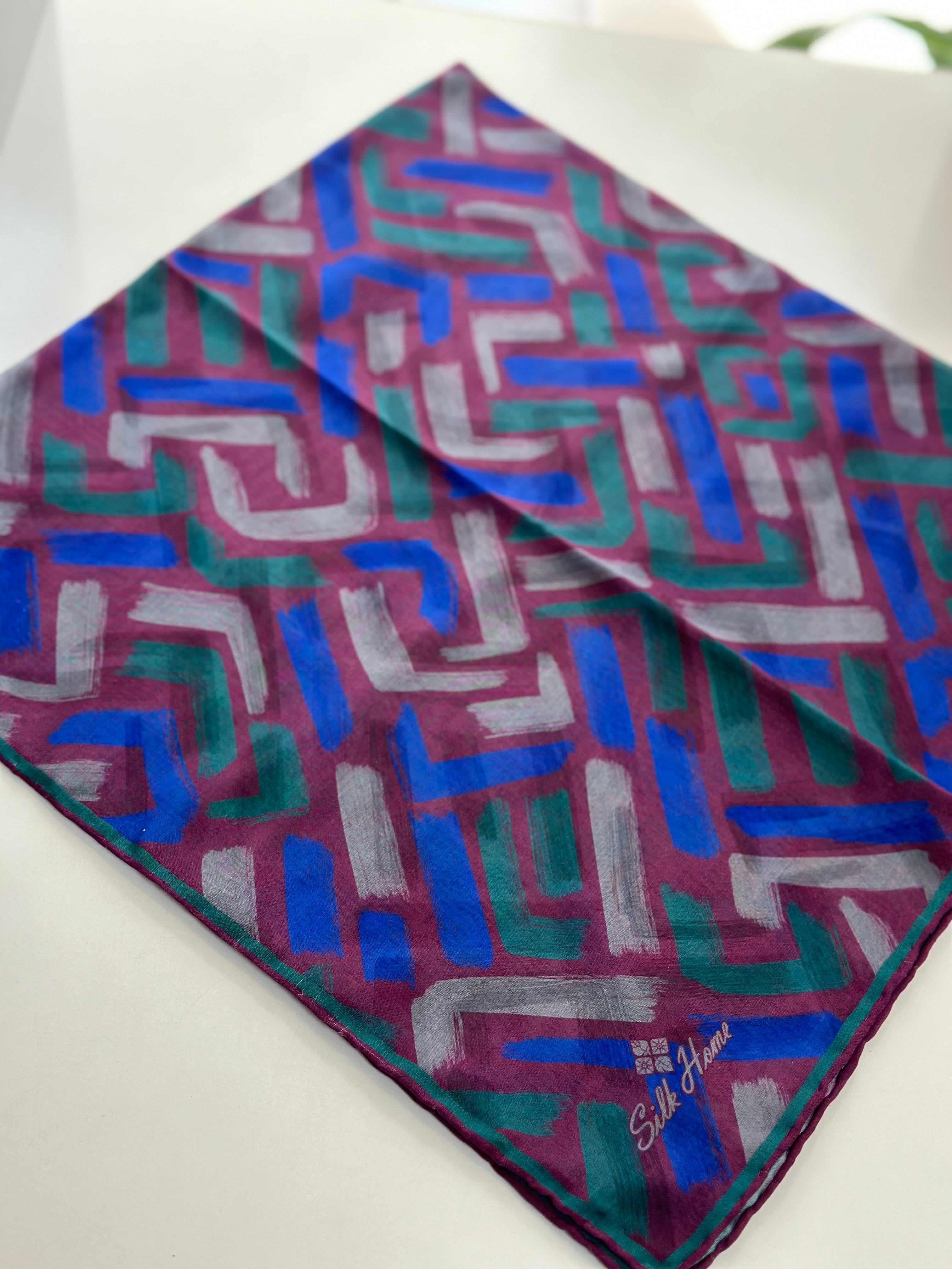 Yeni sezon silk home soft eşarp  - 6. Desen