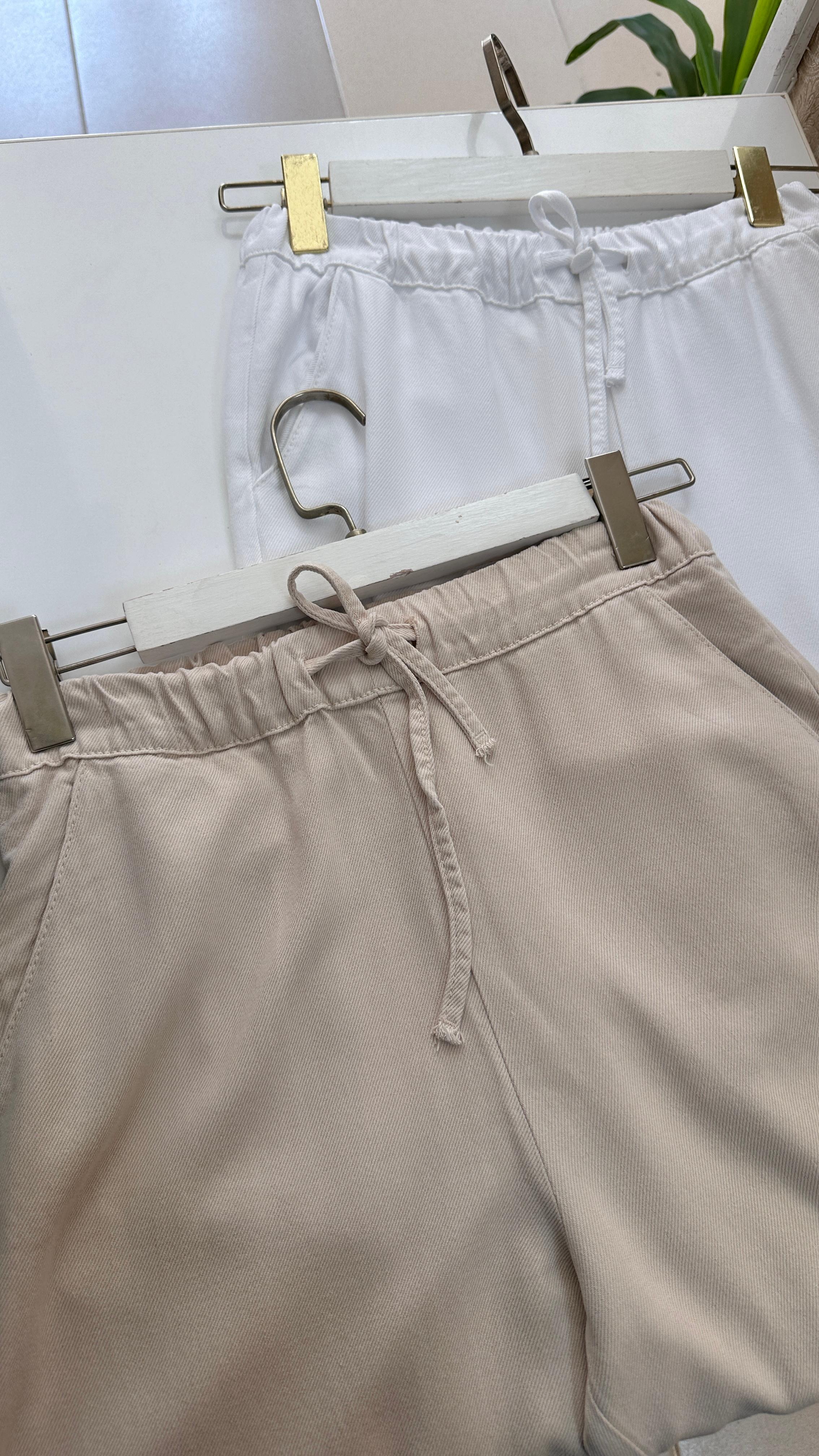 2773 Mgz Bol Paça Kot Pantolon - Ekru