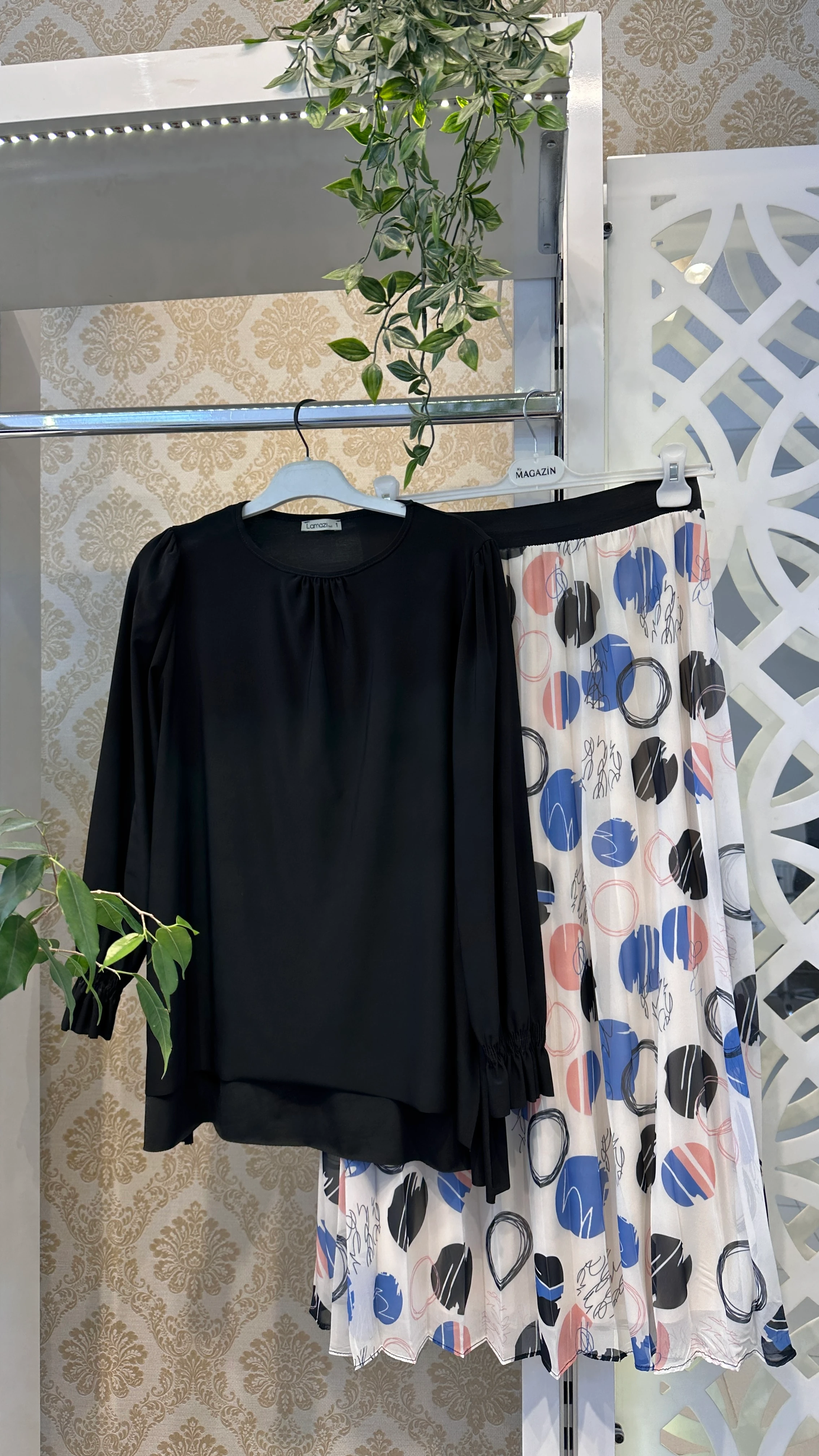 Kampanyalı etekli takım  - Mavi