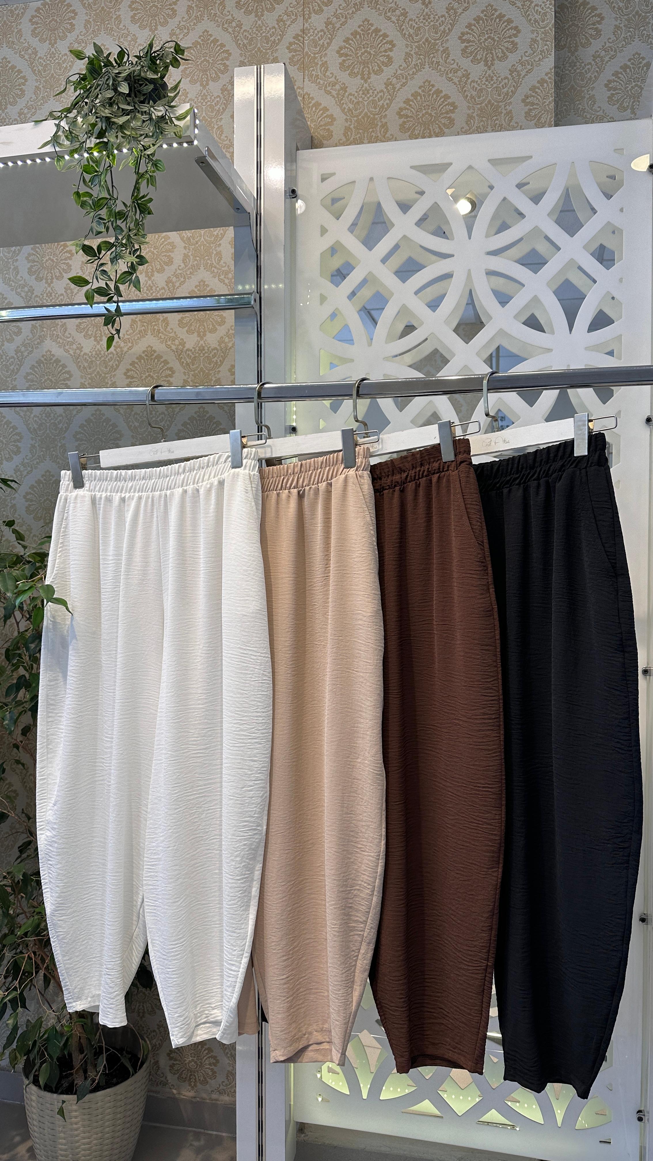 ŞALVAR PANTOLON - beyaz