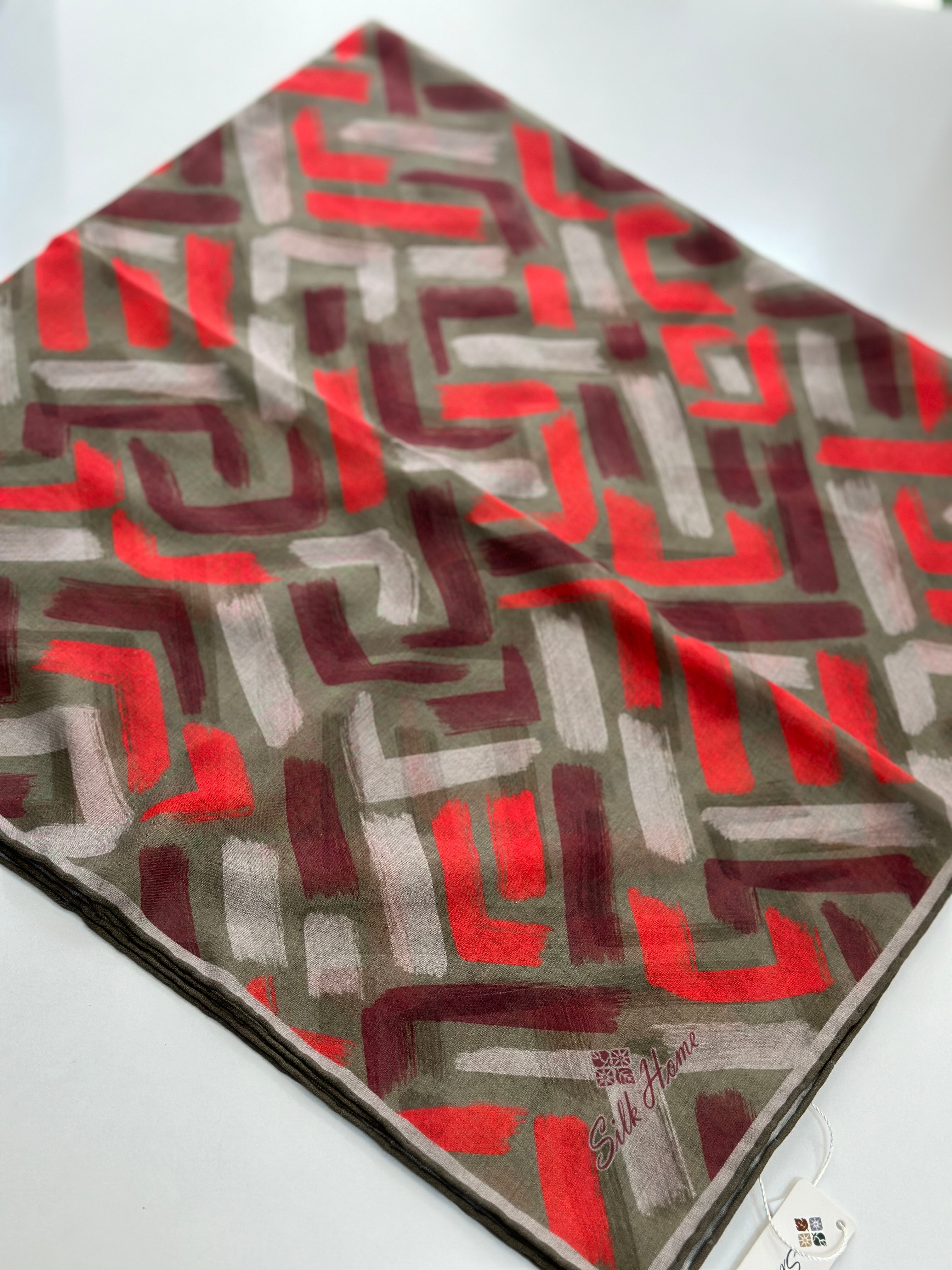 Yeni sezon silk home soft eşarp  - 3. Desen