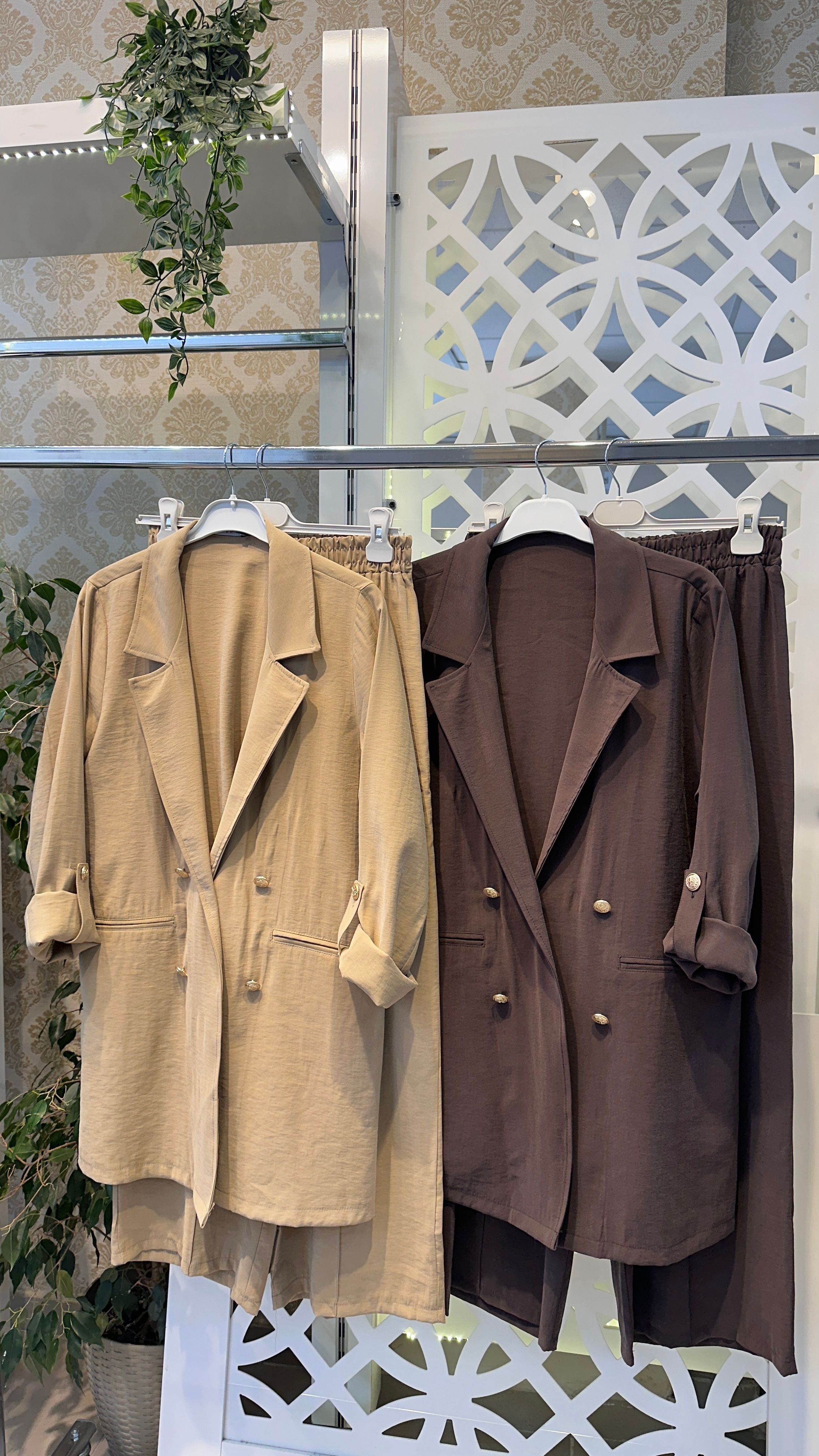 Qupra Blazer Ceketli Takım  - olive