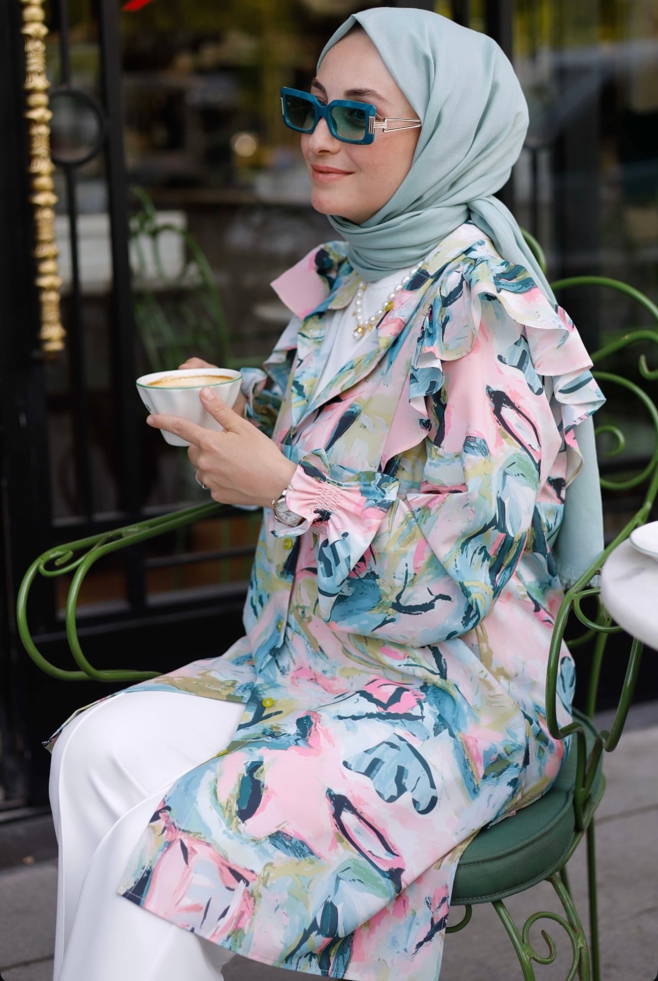 Melinda baskı gömlek  - Desenli Gömlek