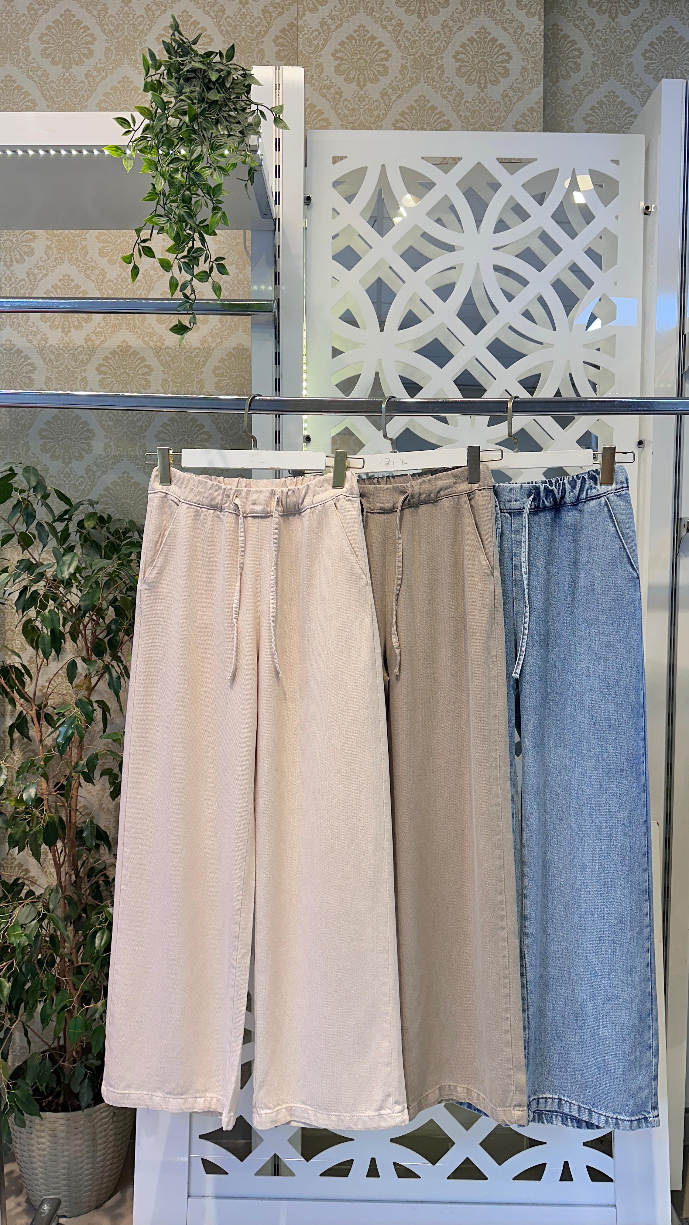 2773 Mgz Bol Paça Kot Pantolon - Açık Mavi