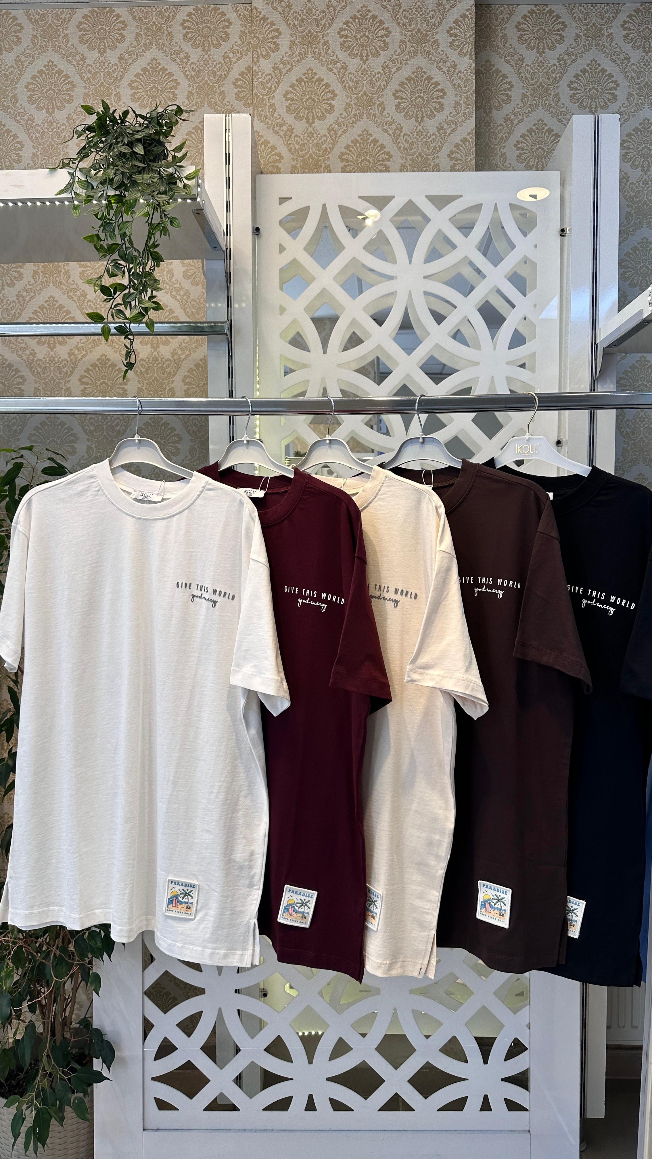 İkoll etiket detaylı tişört 