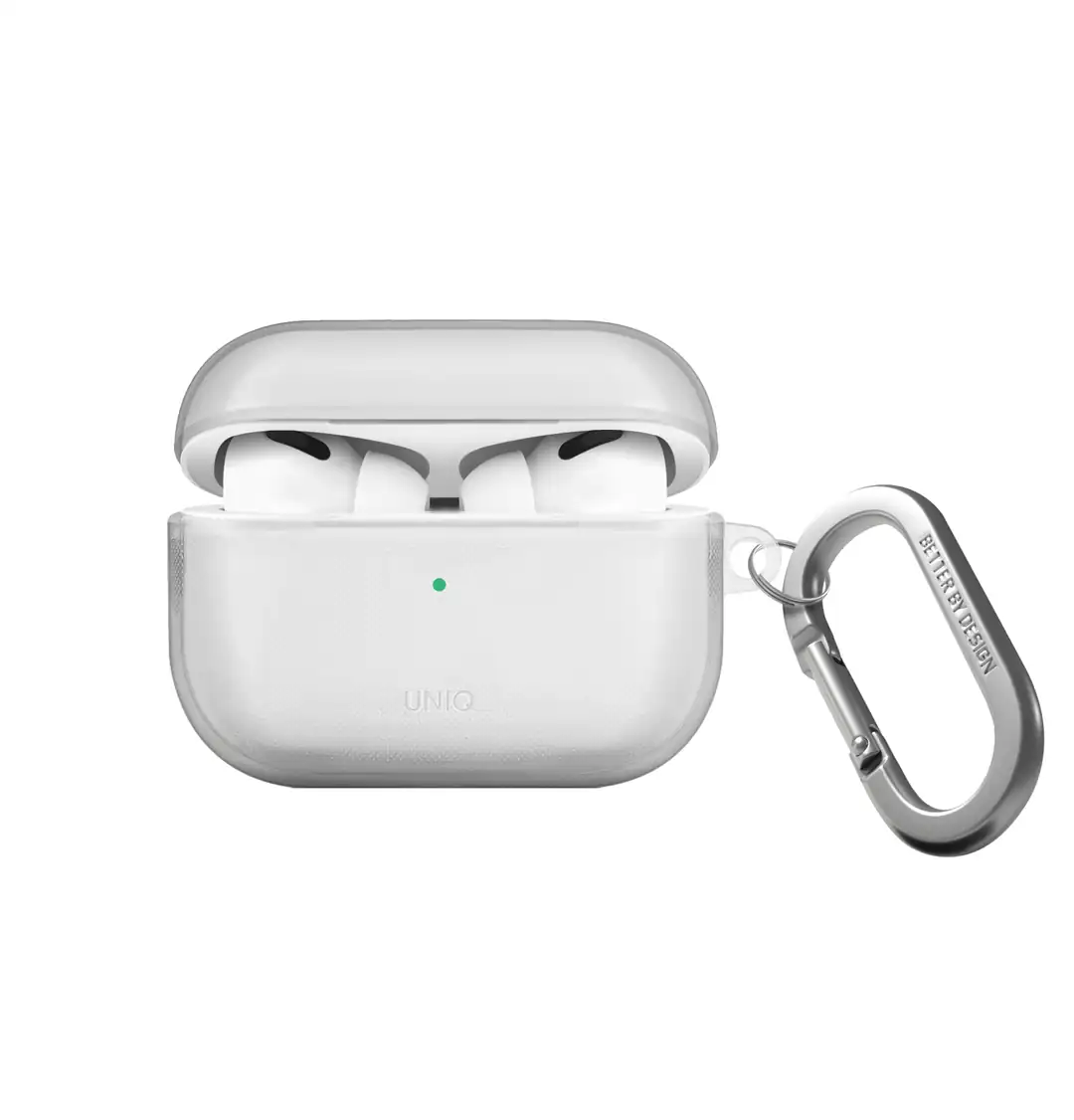 Uniq Airpods Pro 2 (2.nesil) Glase Silikon Kılıf - Şeffaf