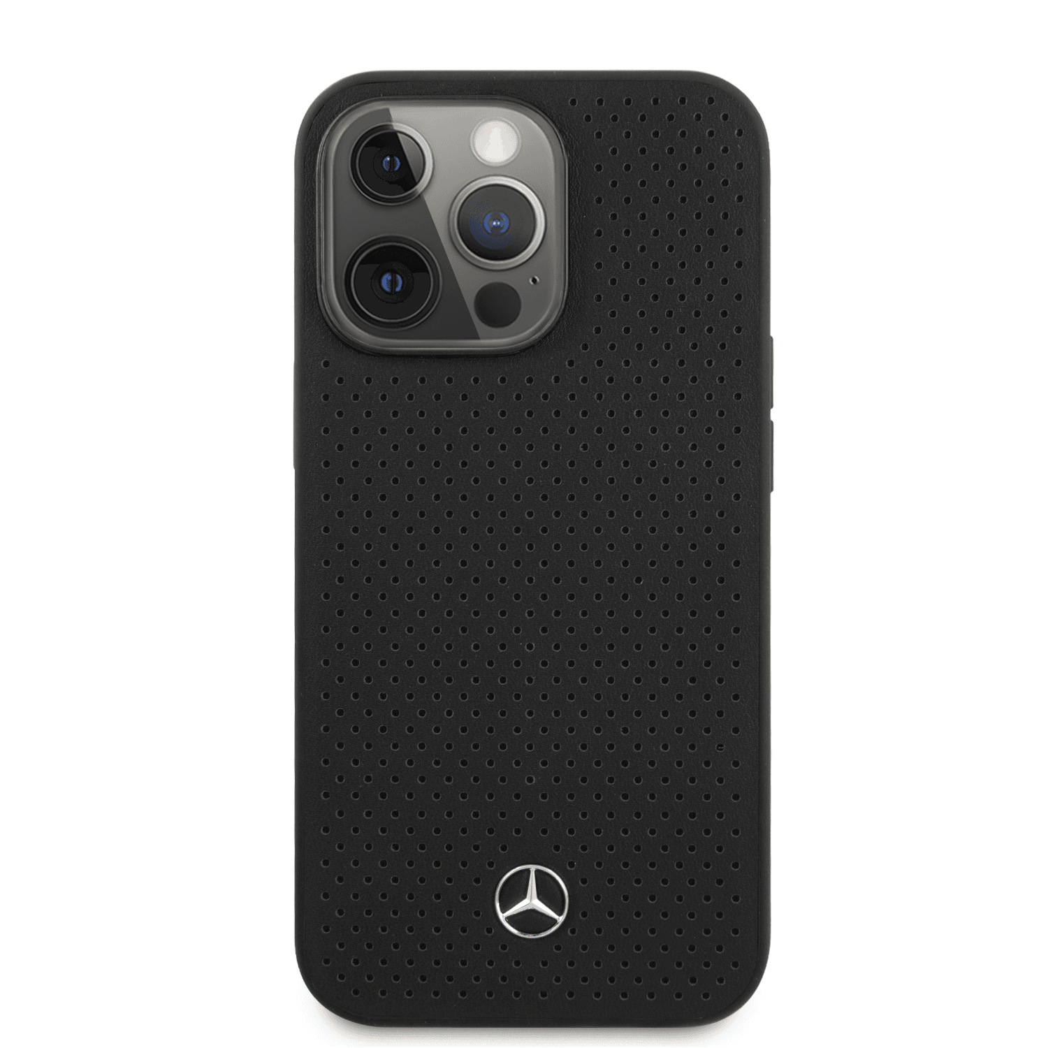 Mercedes -Benz Apple iPhone 14 Pro Max Compatible Pue Leather Case Mehcp14xDelbk - Black