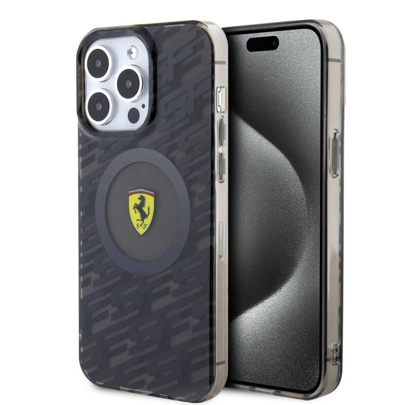 FERRARİ HC MAGSAFE MULTI SF BLACK iPhone 15 PRO FEHMP15LUCAK