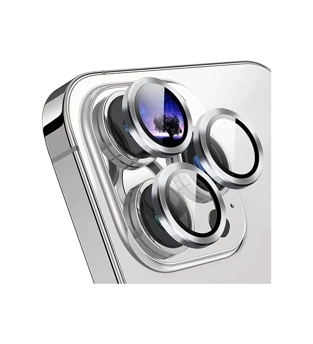 G-NEXT Apple iPhone 12 Pro Uyumlu Kamera Lens Koruyucu Silver