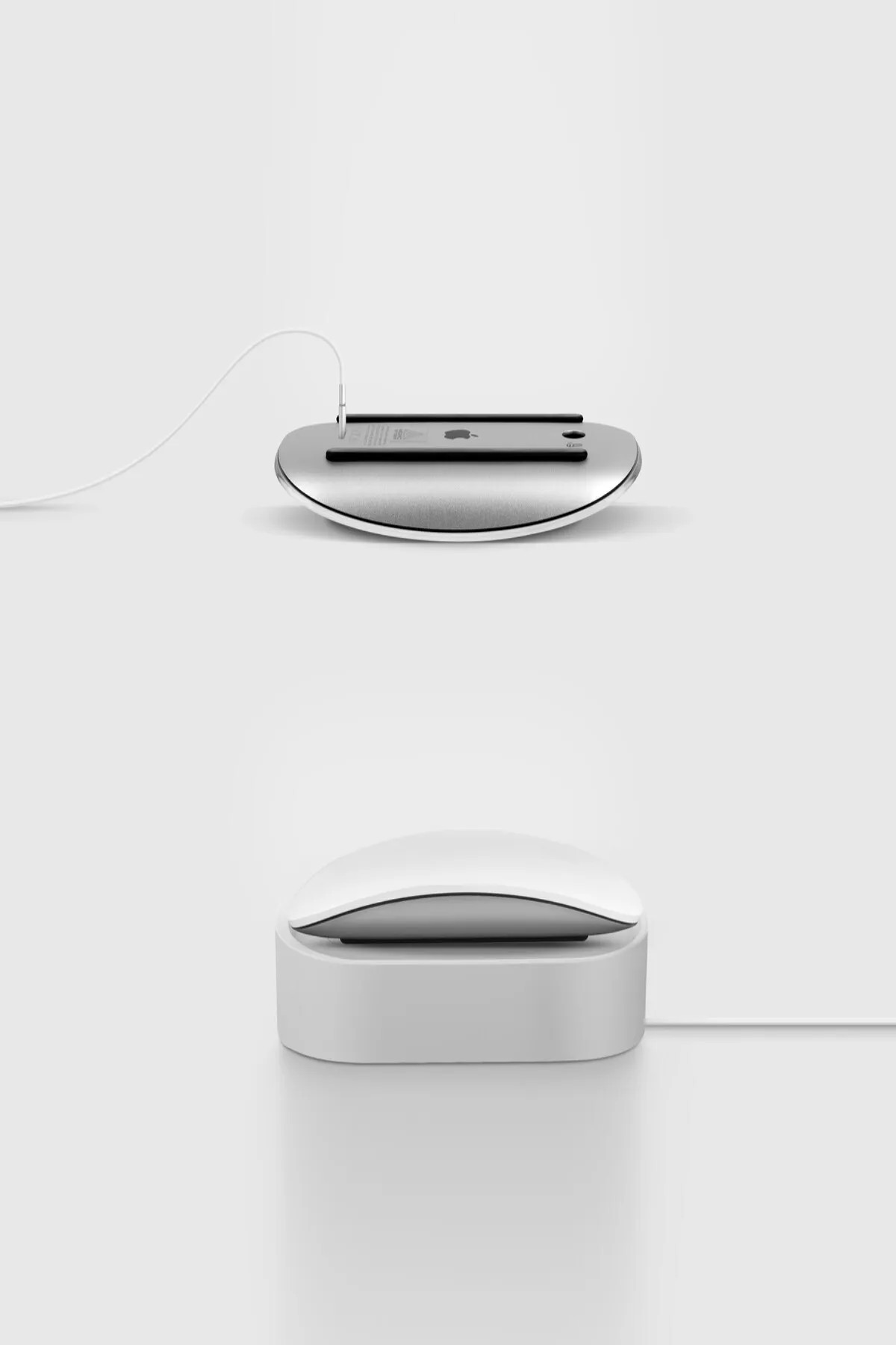 Uniq Nova Compact Magic Mouse Şarj İstasyonu - Gri