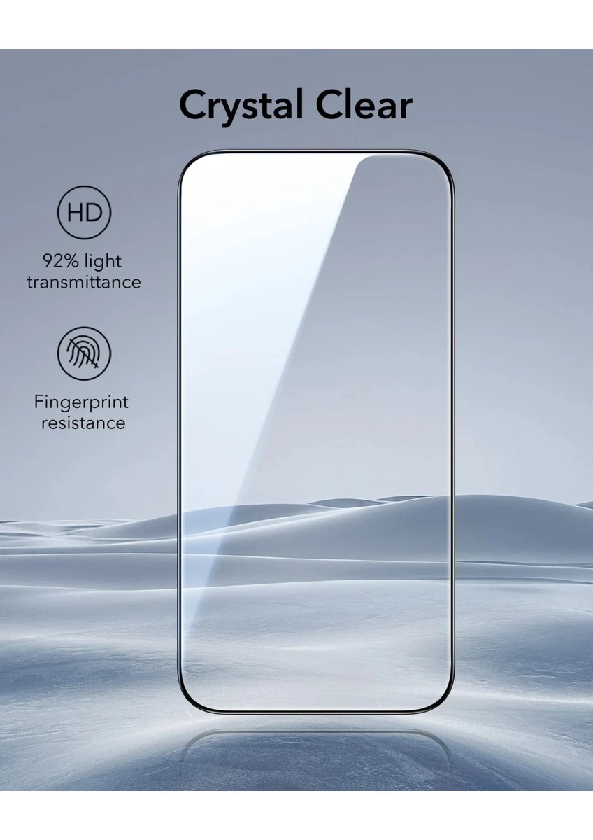 ESR Apple iPhone 17 Air UltraFit Armorite 2 Adet Cam Ekran Koruyucu - Siyah