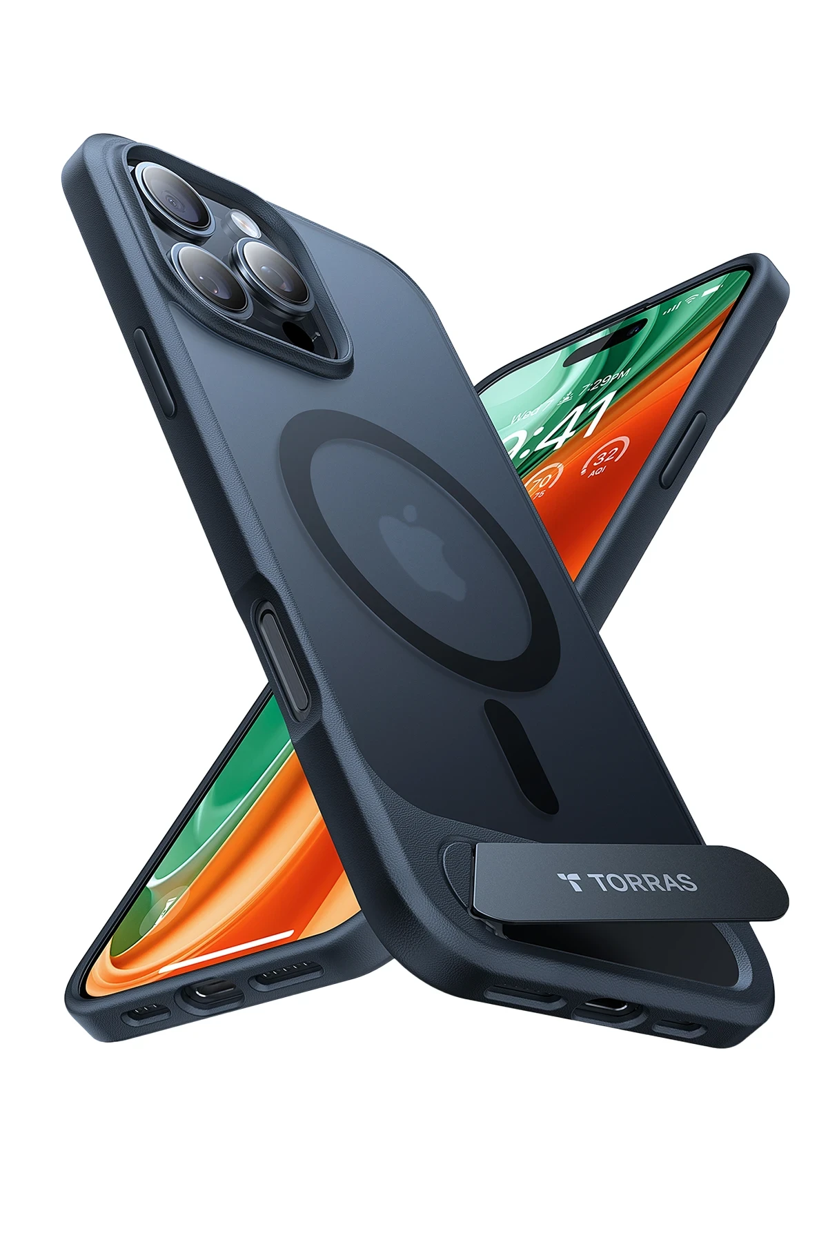 Torras Apple iPhone 16 Pro P Stand Serisi Magsafe Kılıf - Siyah