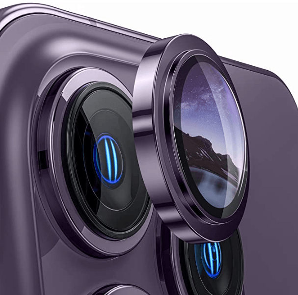 G -Next Apple iPhone 14 Compatible Camera Lens Protector - Purple