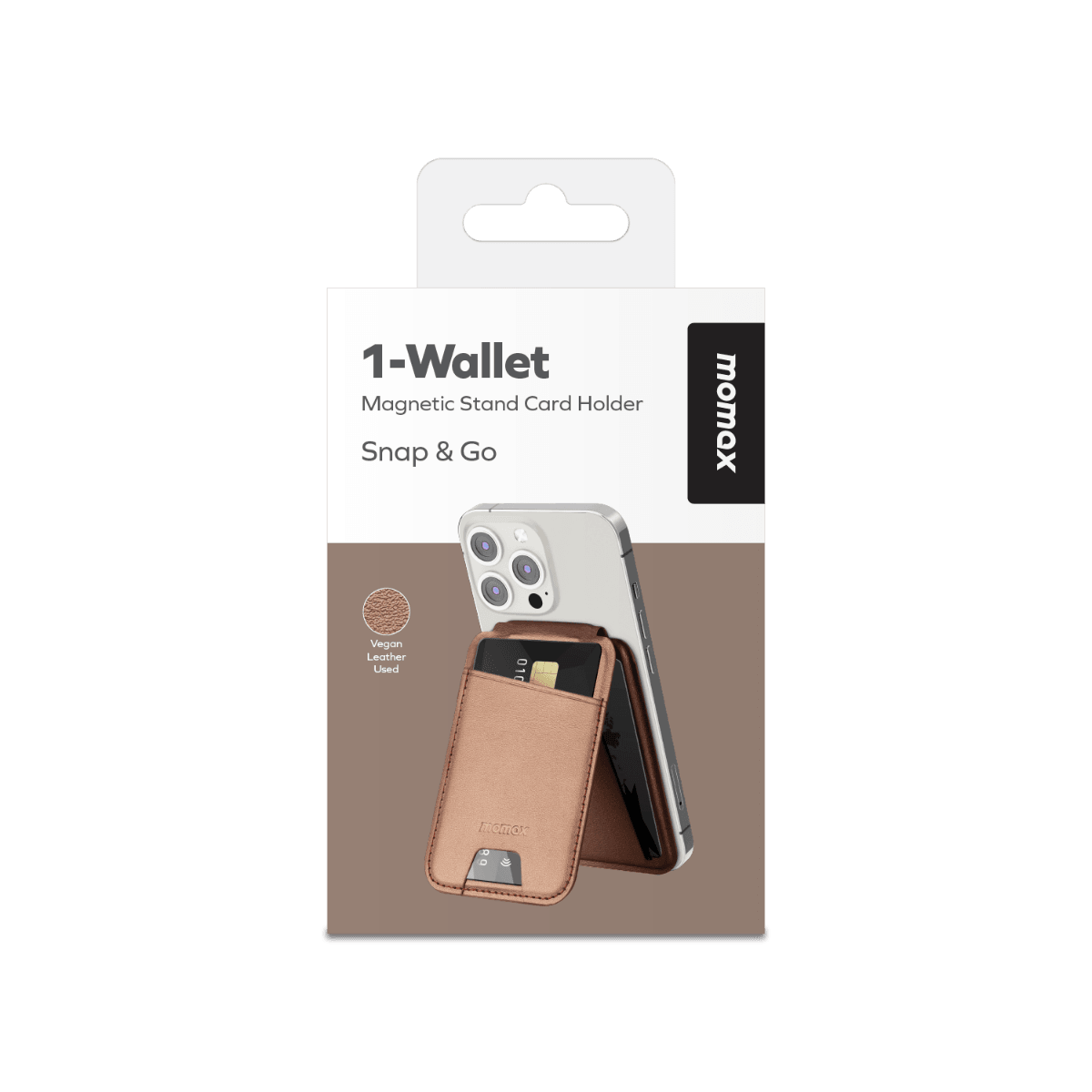 1-Wallet Magnetic stand card holder (Gold)