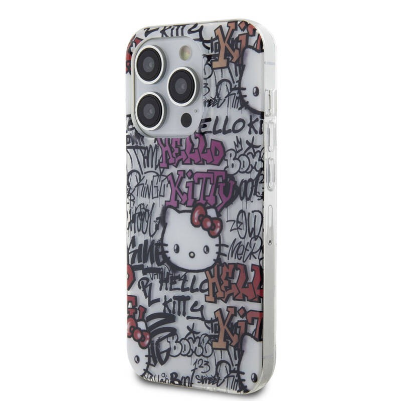 HELLO KITTY HC IML TAGS GRAFFITI WHITE iPhone 15 PRO HKHCP15LHDGPTT