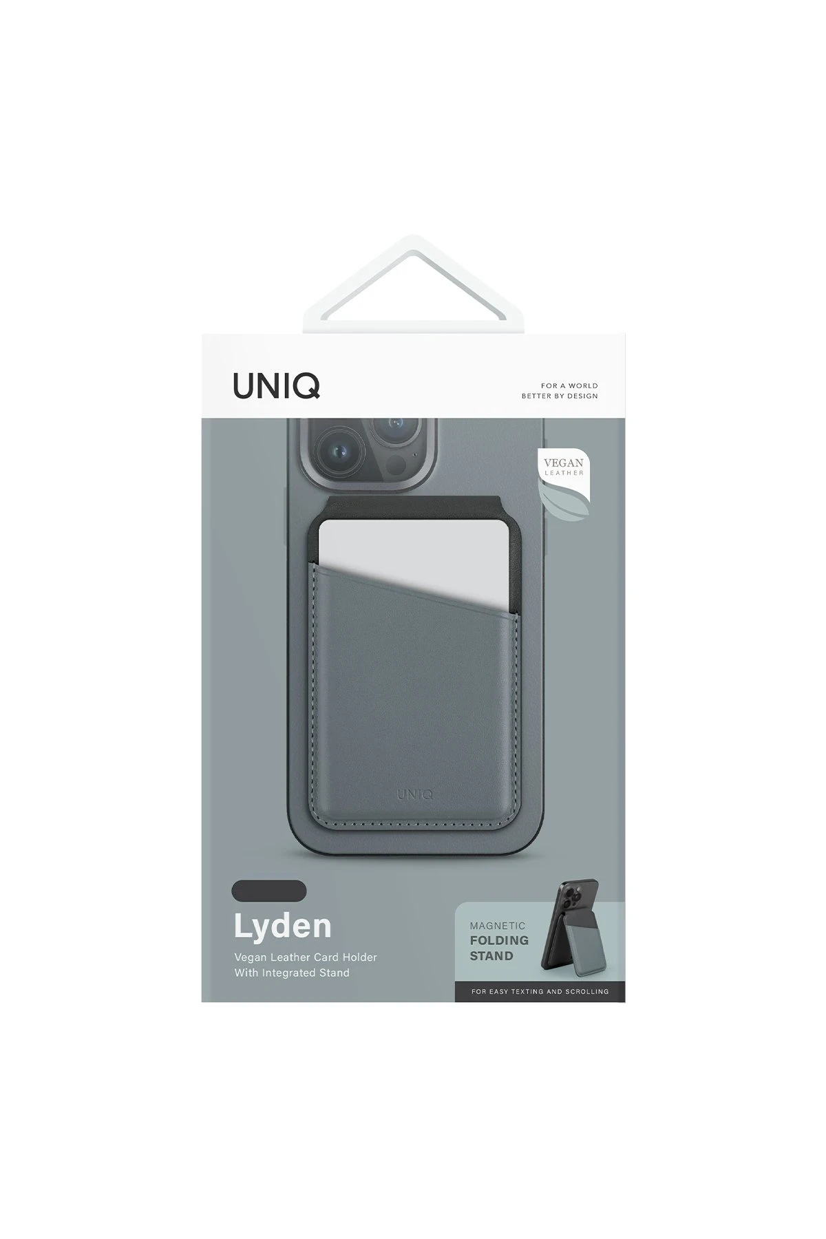 Uniq Lyden DS RFID-Block Manyetik Kartlıklı Stand - Mavi