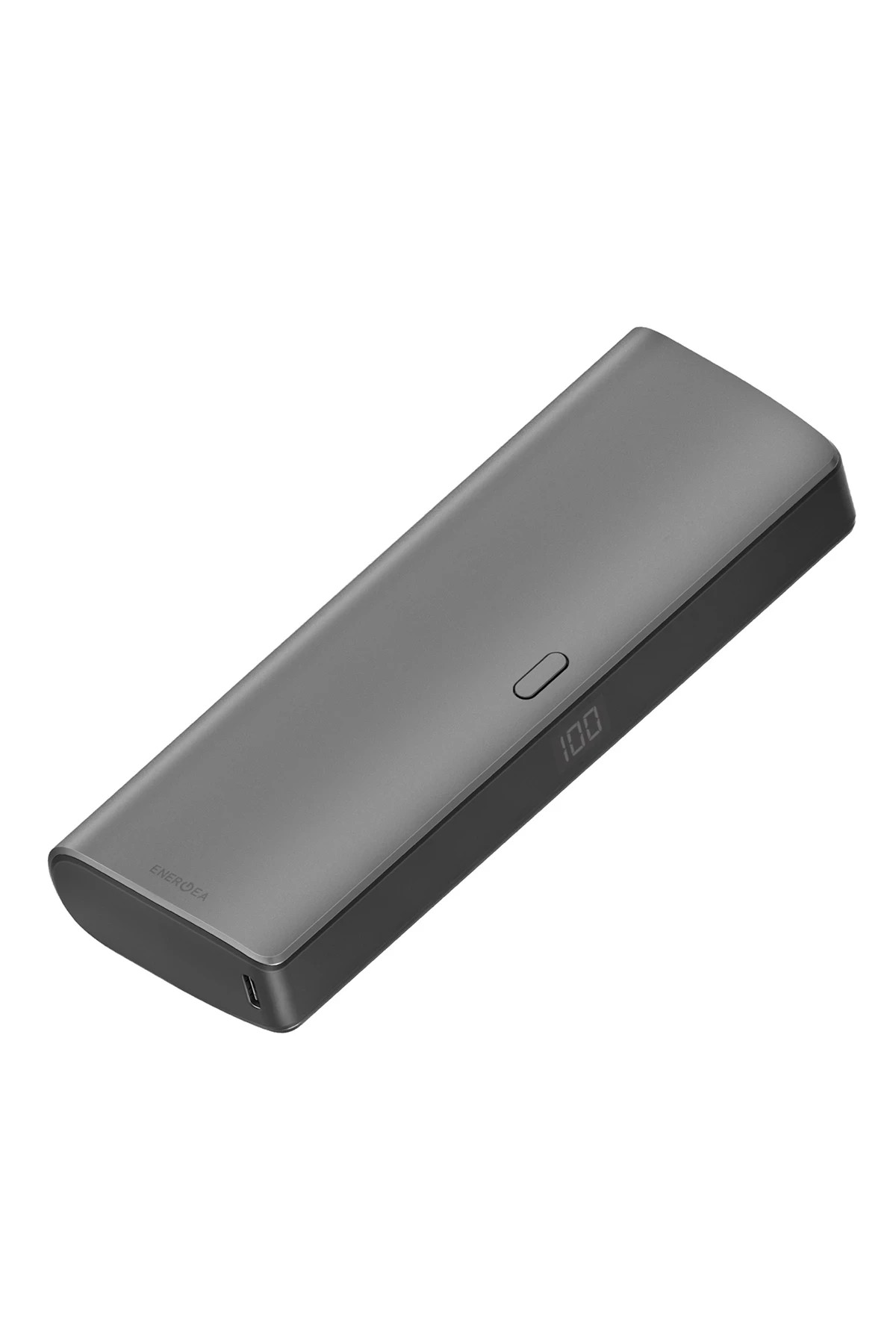 Energea ComPac Ultra 35 20.000 mAh Dijital Göstergeli 35W Type-C Çıkışlı 22.5W USB Çıkışlı PD Hızlı Şarj Powerbank - Koyu Gri