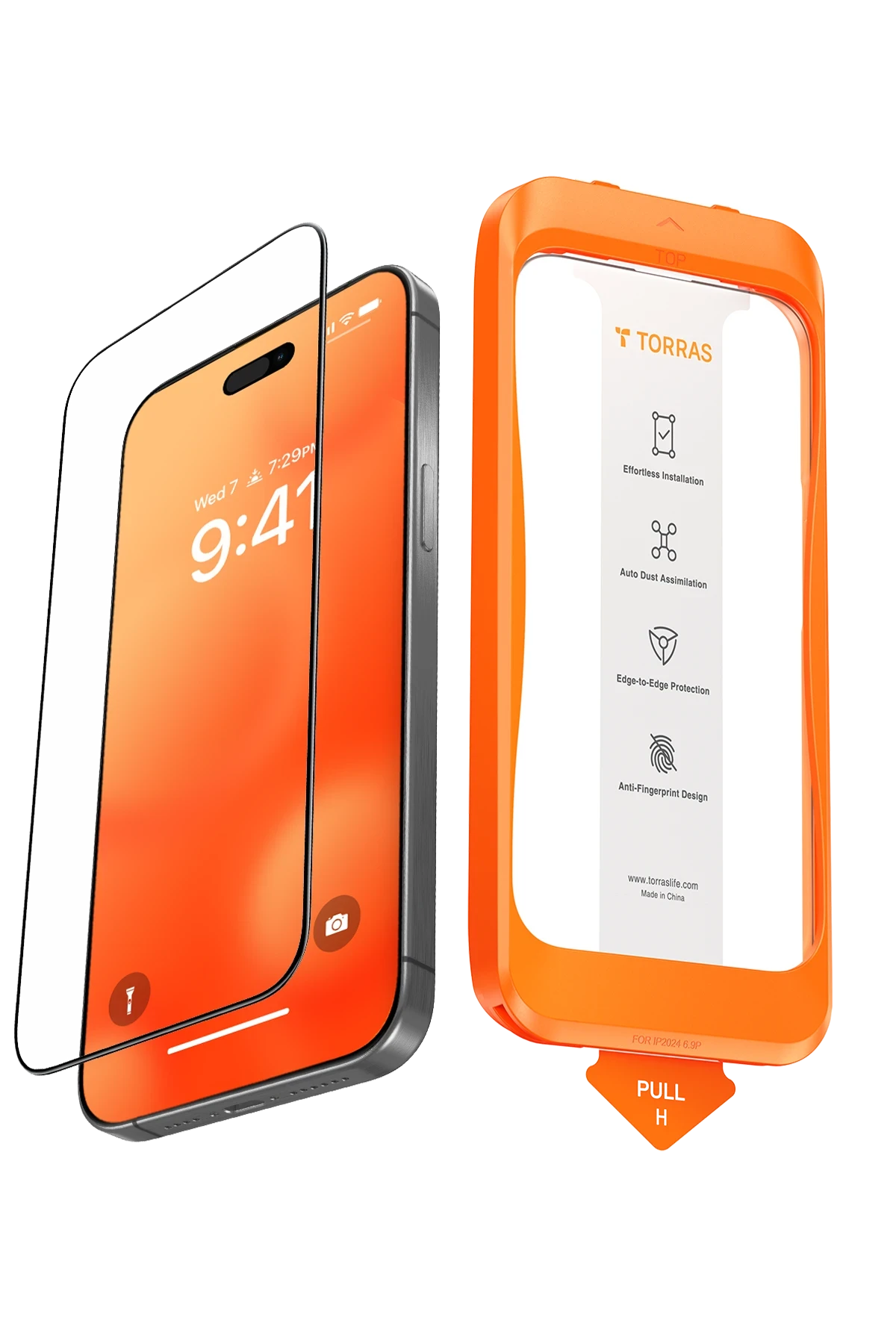 Torras Apple iPhone 16 Install Master AutoKit HD Cam Ekran Koruyucu - Şeffaf