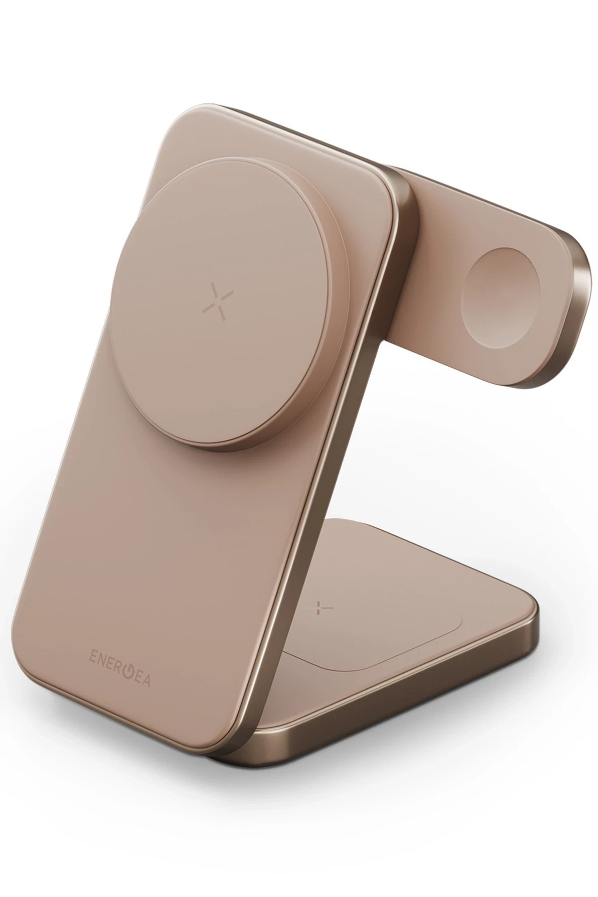 Energea MagTrio Plus 3in1 Katlanabilir 15W Telefon Saat Airpods Masaüstü Hızlı Şarj Standı - Gold