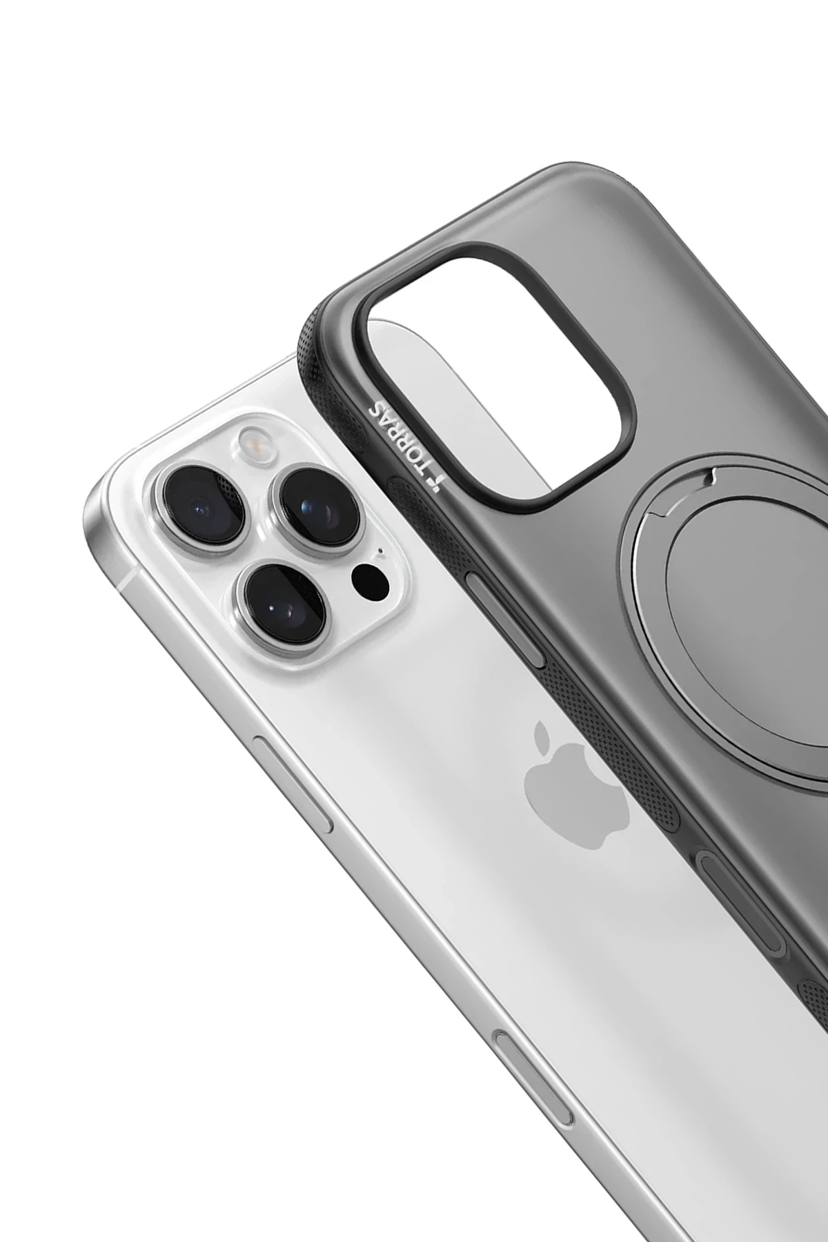 Torras Apple iPhone 16 Pro Max O Stand R Fitness Serisi Magsafe Kılıf - Siyah