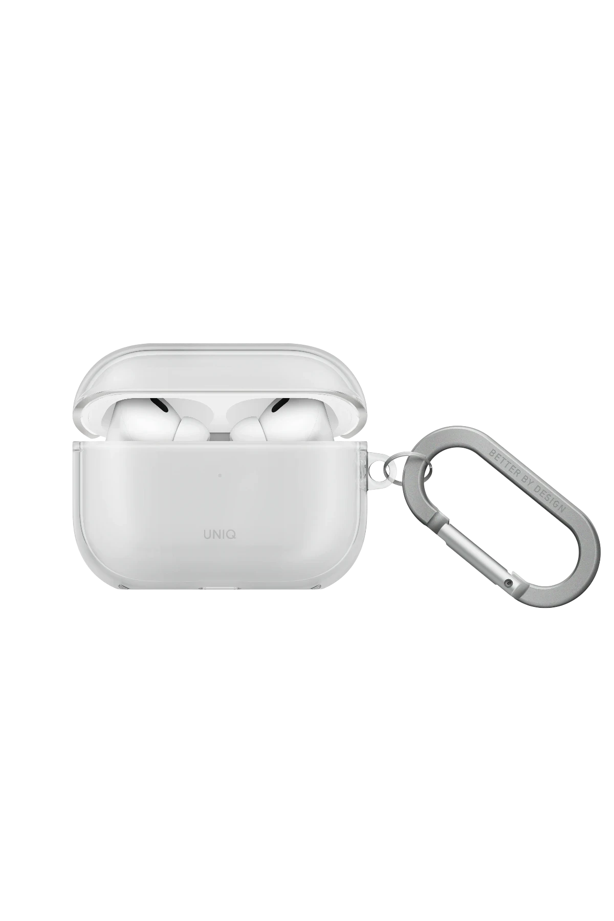Uniq Airpods Pro 3 (3.nesil) Glase Silikon Kılıf - Şeffaf