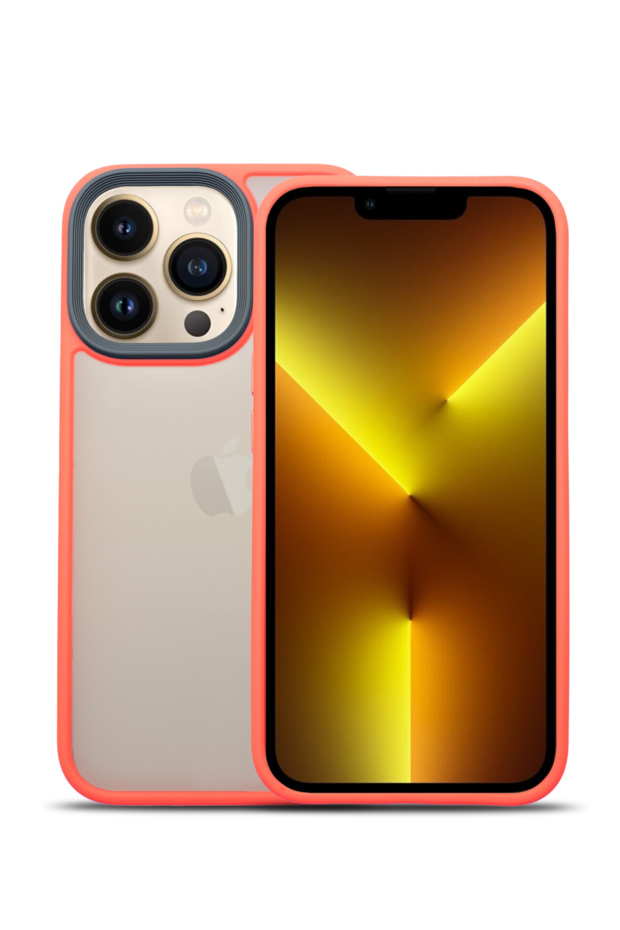 G-NEXT Apple iPhone 13 Pro Uyumlu  BOLD Anti-Shock Kılıf - Kırmızı