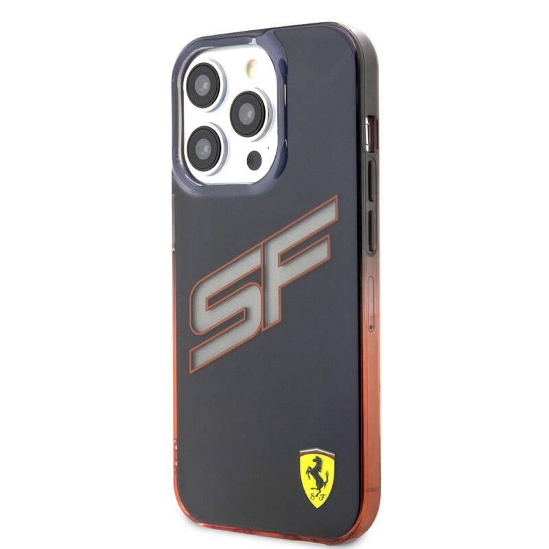 FERRARİ HC INITIALS TRANSPARENT BLACK iPhone 15 PRO MAX FEHCP15XUINR