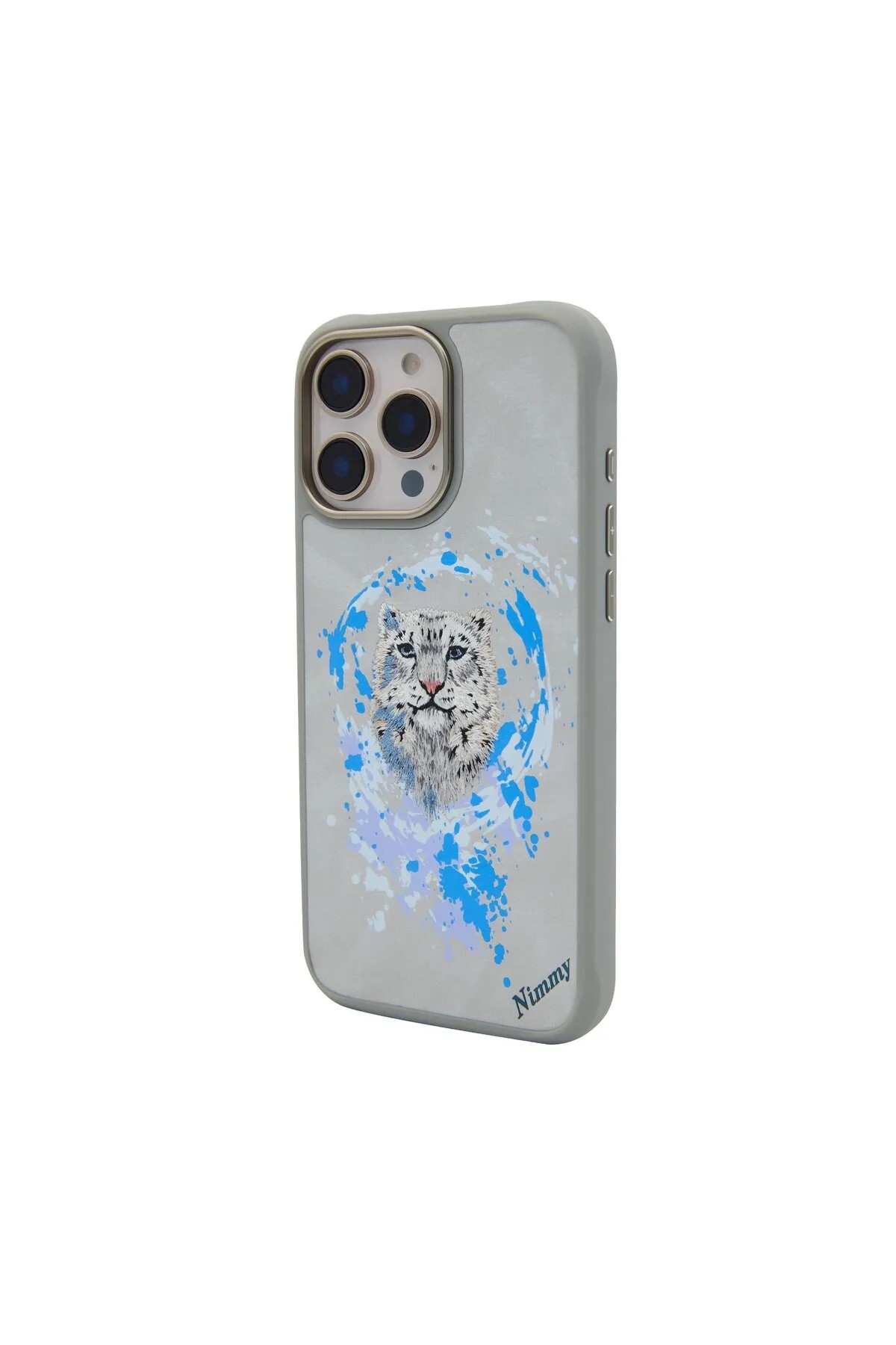 Nimmy iPhone 16 Pro Max Kılıf, Magnetıc Dazzling Series / Snow Leopar