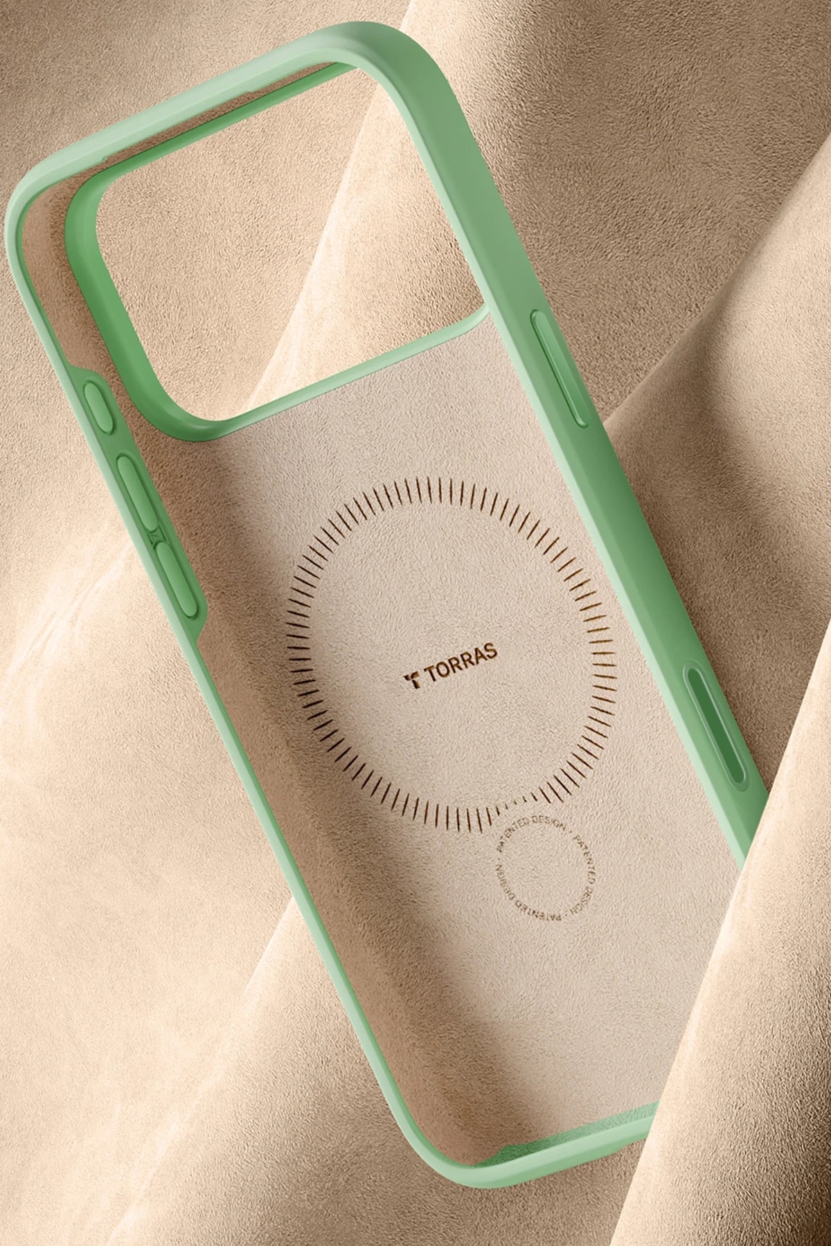 Torras Apple iPhone 17 Pro O Stand Spin Silicone Serisi Magsafe Kılıf - Yeşil