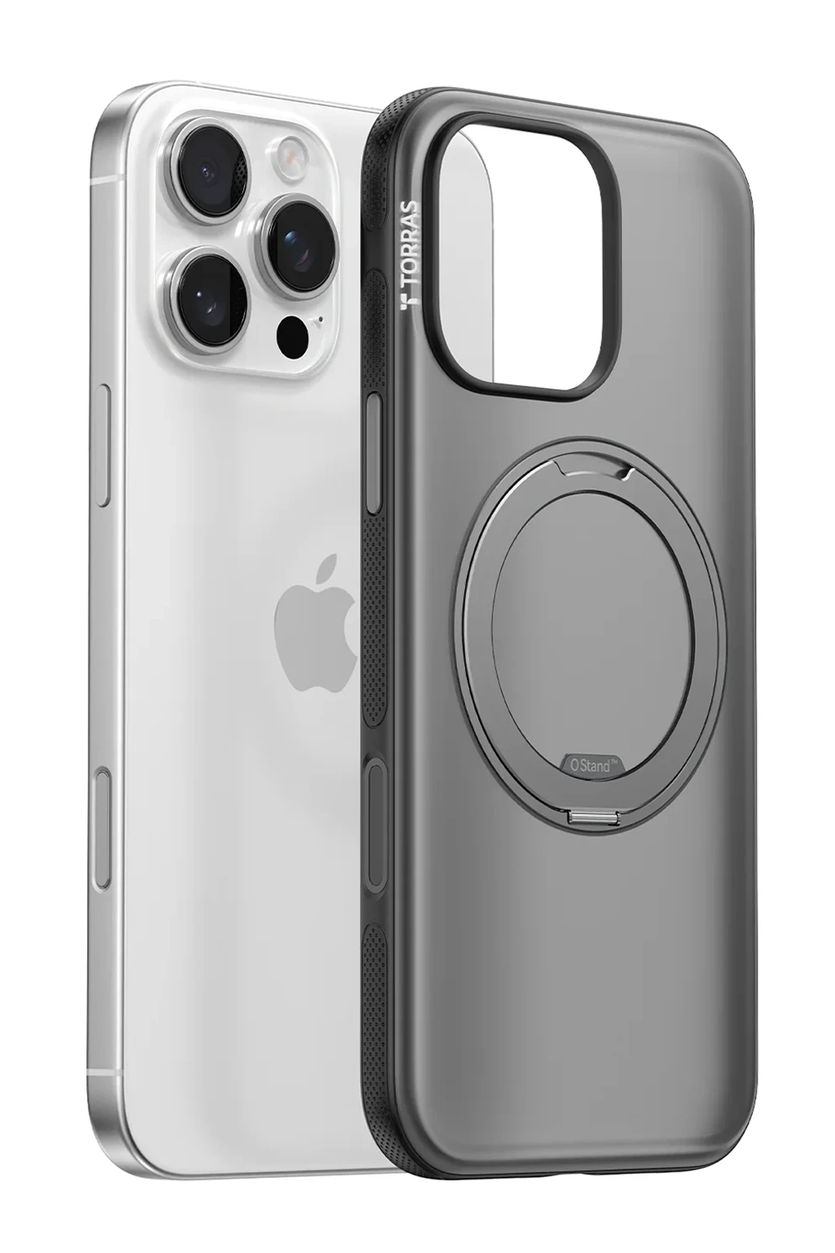 Torras Apple iPhone 16 Pro Max O Stand R Fitness Serisi Magsafe Kılıf - Siyah