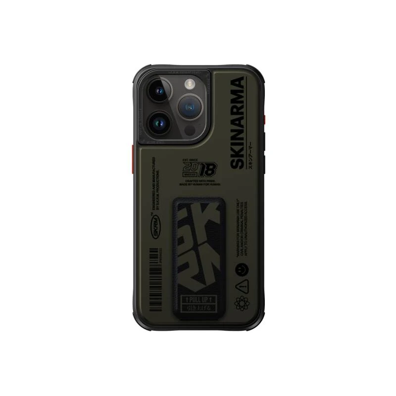 Skinarma Apple iPhone 15 Pro Spunk Grip - Stand Pewter Green