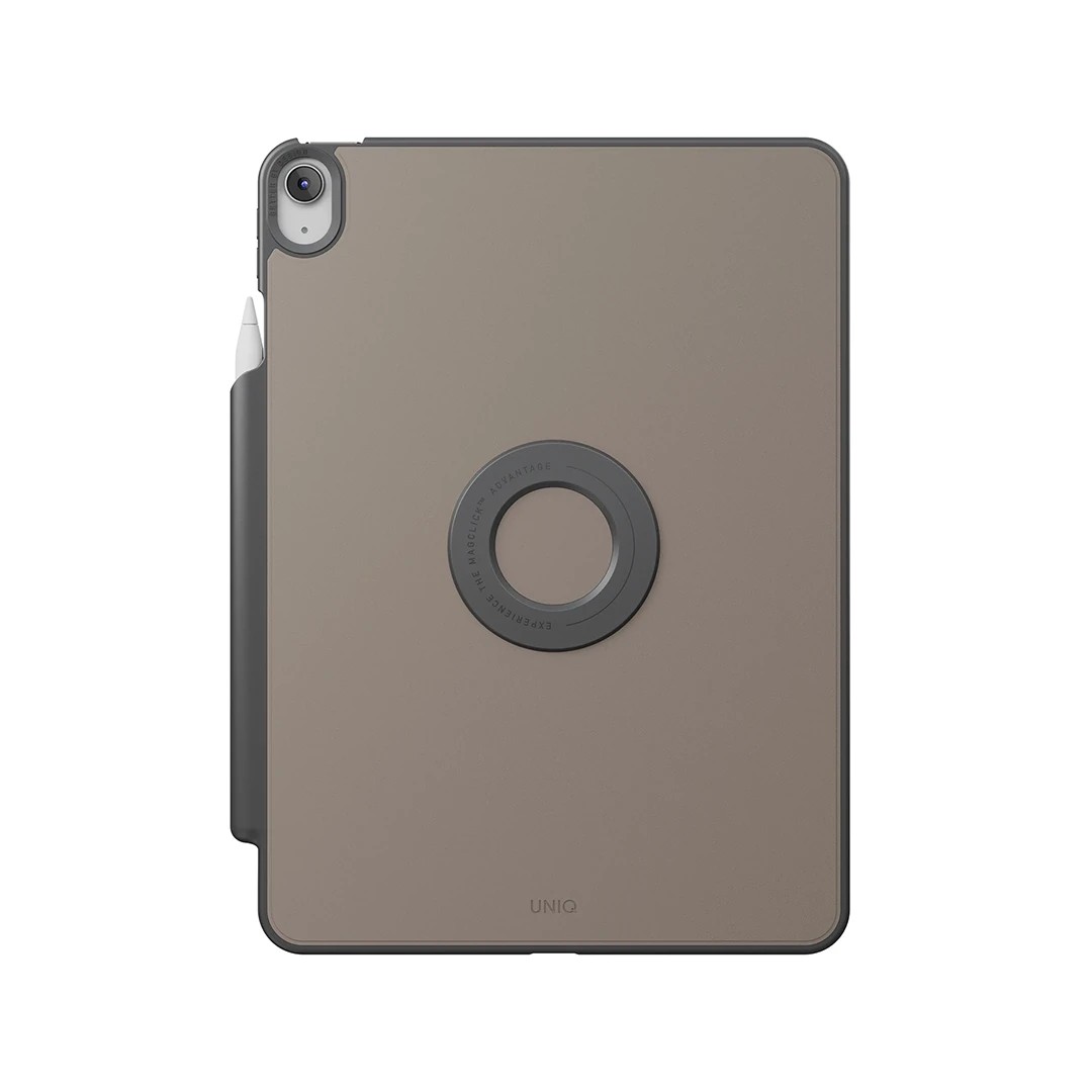 Uniq iPad Air 13 (2024) Rovus Snapmount 360 Derece Dönebilen Manyetik Tablet Kılıf - Gri